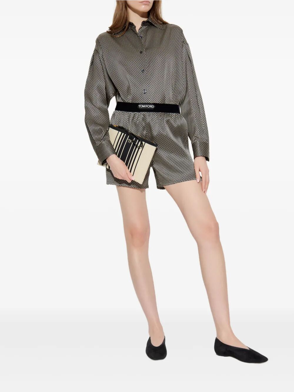 POLKA DOT SILK PJ SHORTS SH0021FAP236ZBLAW (TOM FORD / ショートパンツ ) | TOM FORD (トムフォード)(1)