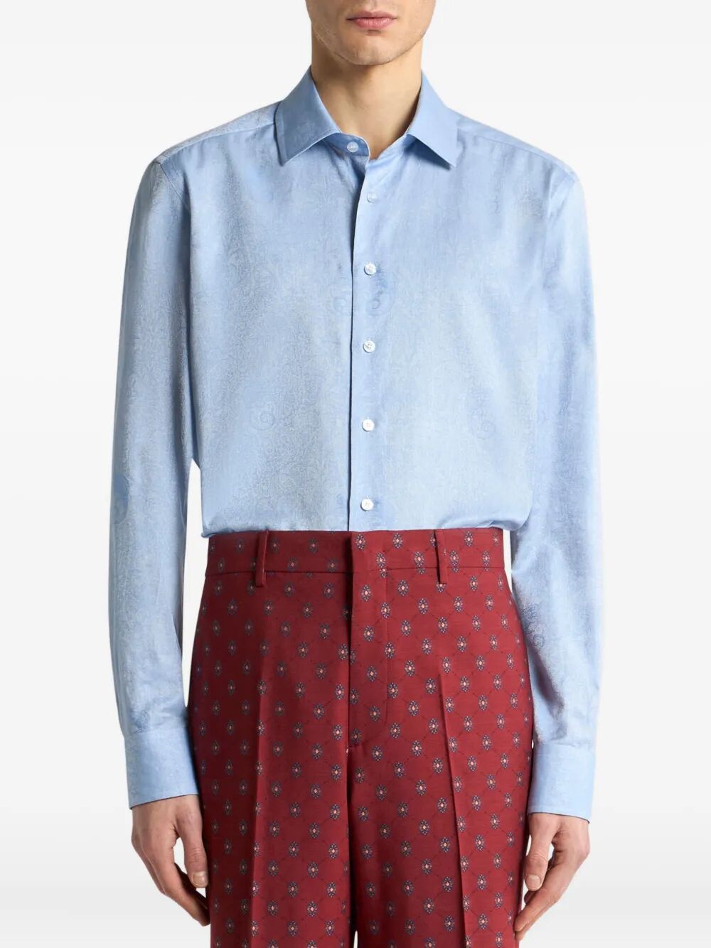 COTTON JACQUARD SHIRT WITH GECKO MOTIF MRIB000199TJ590B0028 (ETRO / シャツ・ブラウス ) | ETRO (エトロ)(1)