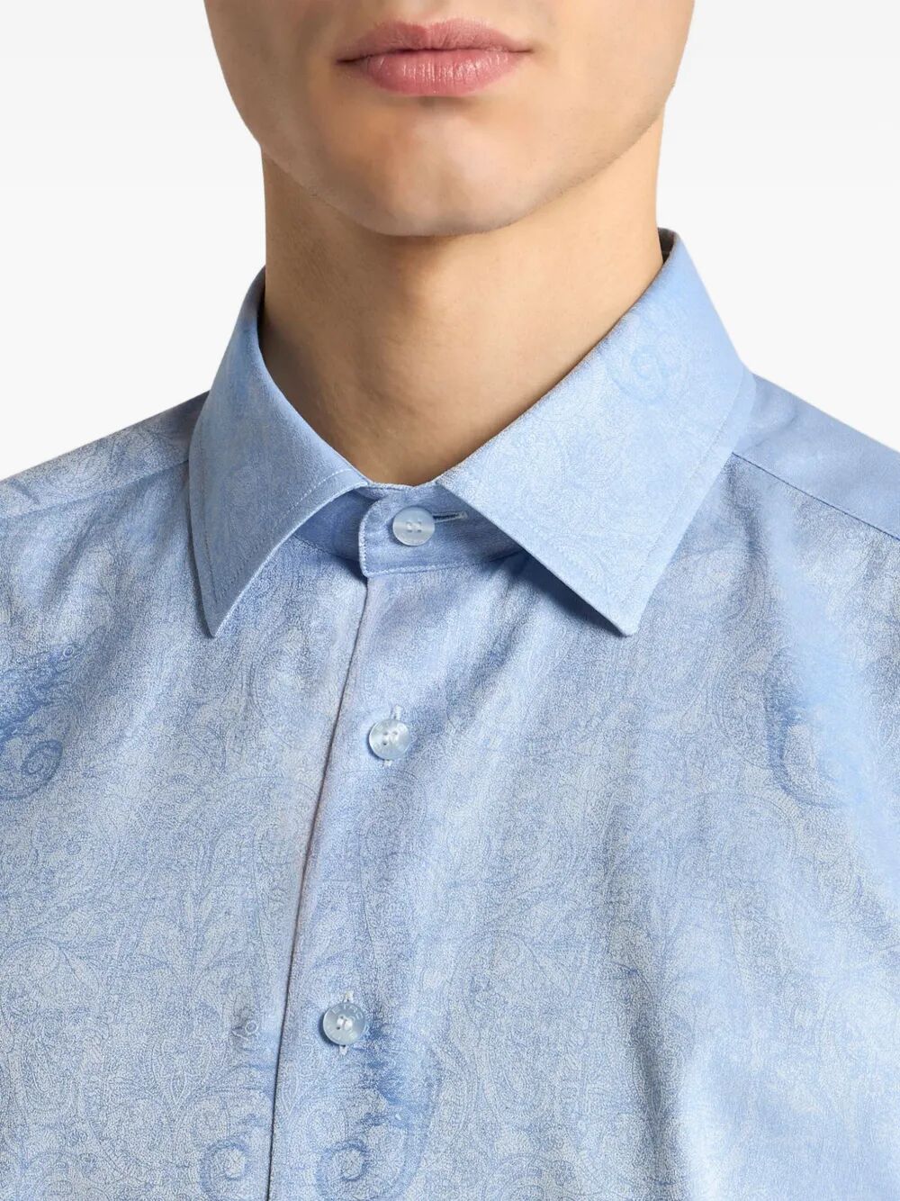 COTTON JACQUARD SHIRT WITH GECKO MOTIF MRIB000199TJ590B0028 (ETRO / シャツ・ブラウス ) | ETRO (エトロ)(2)