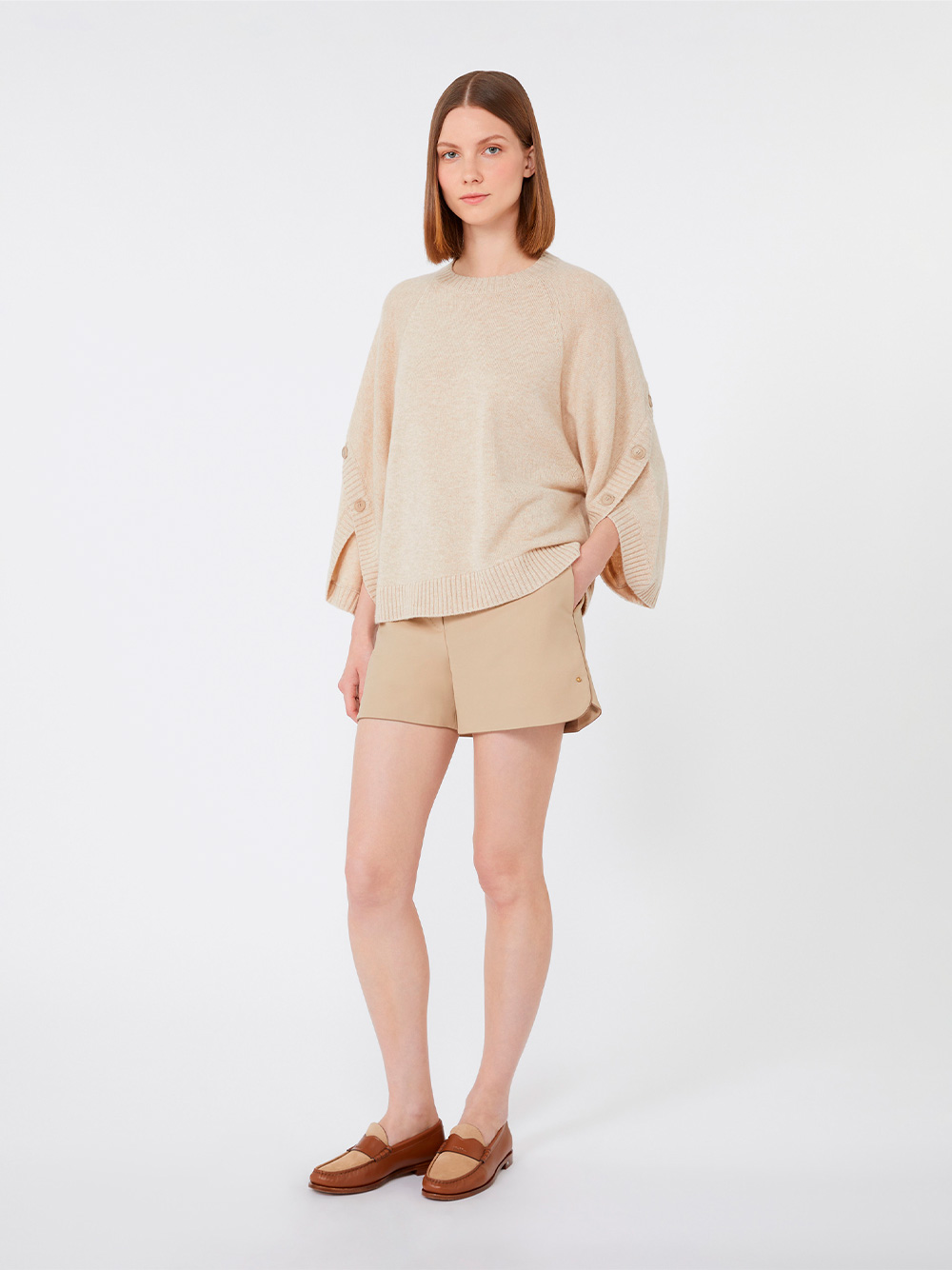 CROSSOVER DETAIL OVERSIZED WOOL AND CASHMERE SWEATER AMPEX004 (Max Mara / ニット・セーター・カーディガン ) | Max Mara (マックスマーラ)(1)