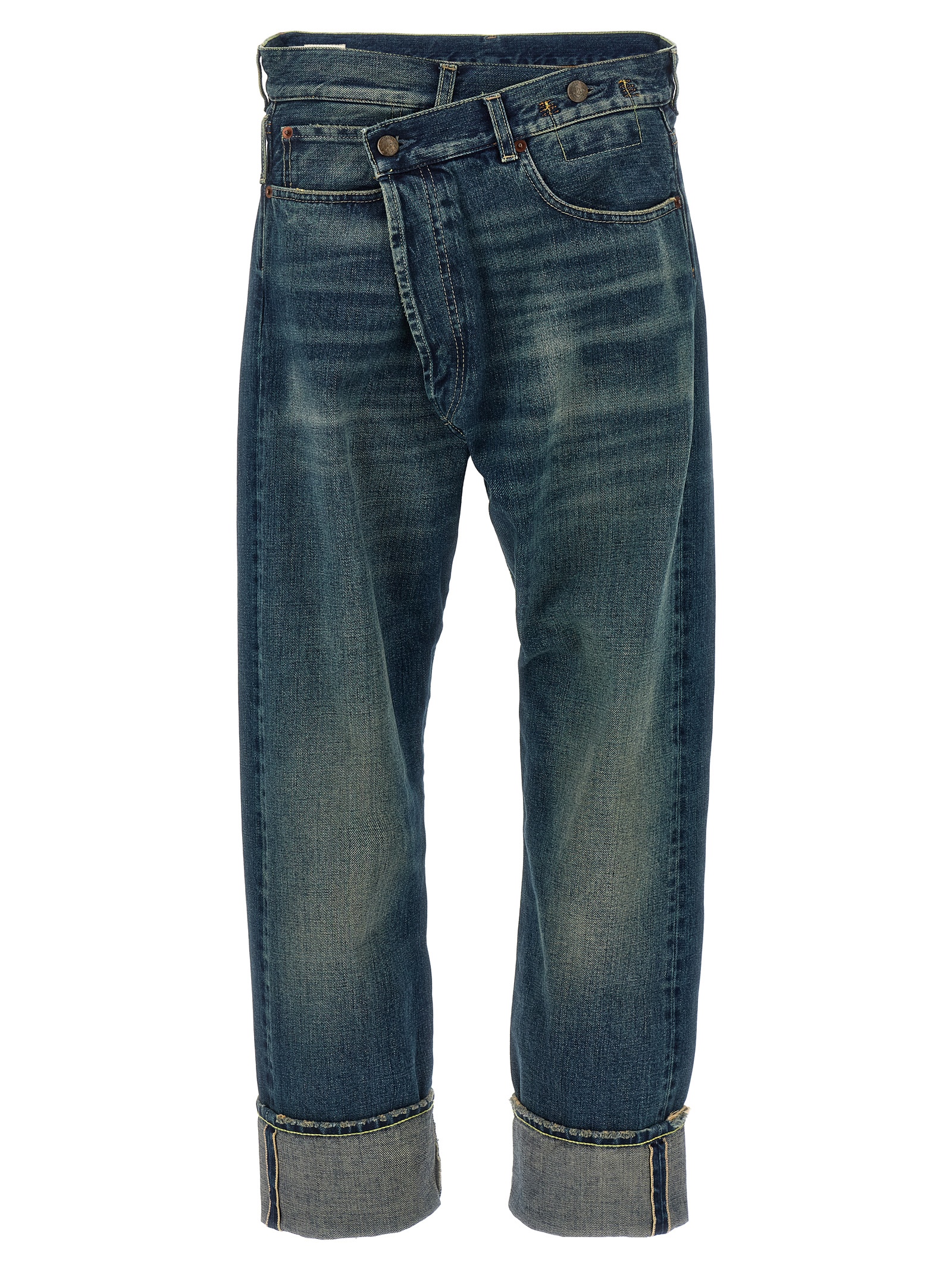 'Cuffed Crossover' jeans R13WD193D341AADELAIDESELVEDGEBLUE (R13 / ジーンズ ) | R13 (アールサーティーン)