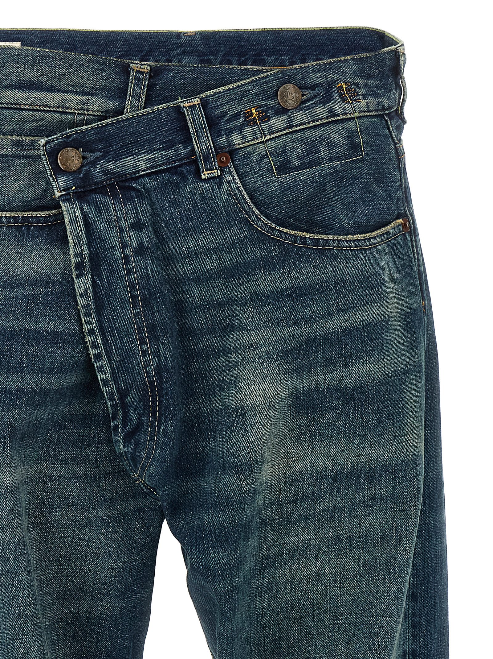 'Cuffed Crossover' jeans R13WD193D341AADELAIDESELVEDGEBLUE (R13 / ジーンズ ) | R13 (アールサーティーン)(2)