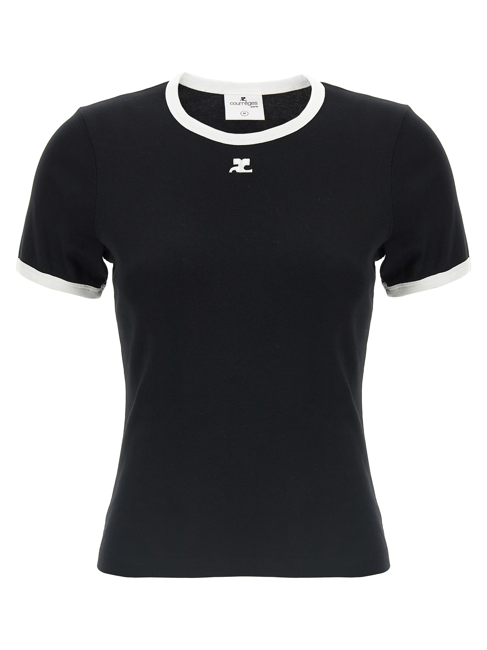 'Signature Contrast' T-shirt VESJTS017JS00709901 (Courrèges / Tシャツ・カットソー ) | Courrèges (クレージュ)