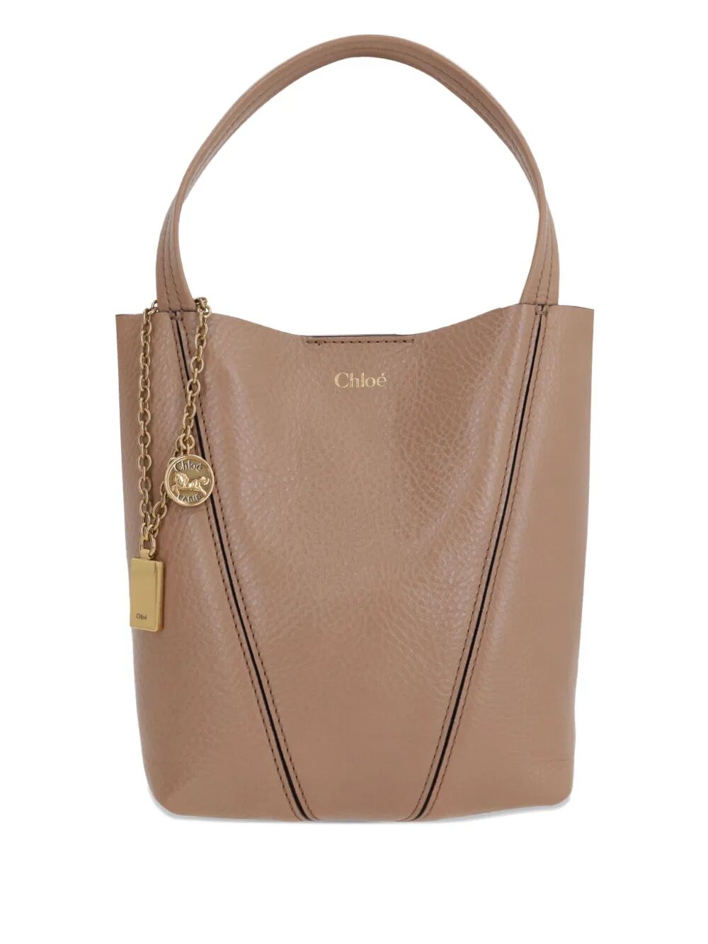 SMALL CHLOÉ SPIN TOTE BAG IN GRAINED LEATHER CH25SS812N84527 (Chloé / トートバッグ ) | Chloé (クロエ)