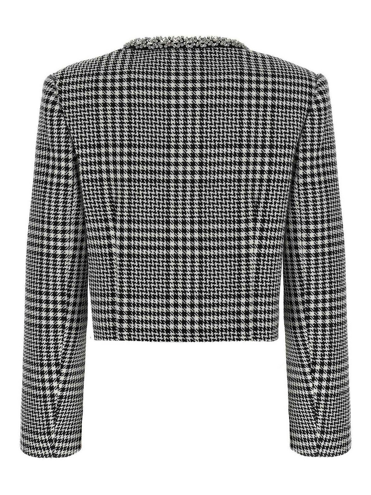 Houndstooth Crystal Trim Blazer PF25111JBW (self-portrait / ブレザー・ジャケット ) | self-portrait (セルフ・ポートレイト)(1)