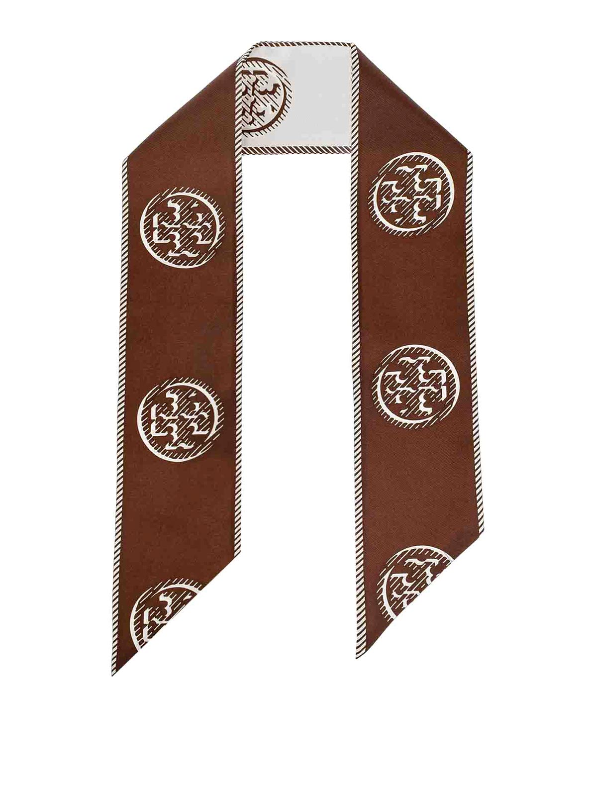 Cravatta Medallion Logo Ribbon Tie In Seta 174863207 (TORY BURCH / ネクタイ ) | TORY BURCH (トリーバーチ)