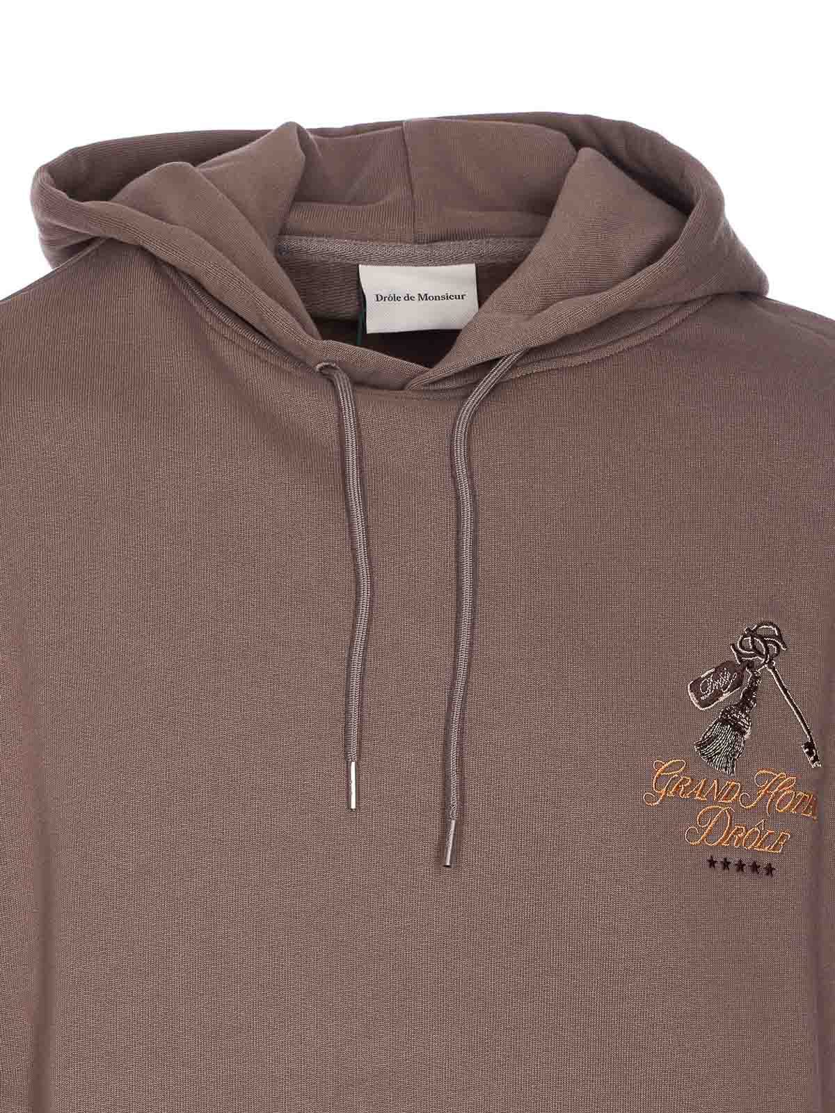 パーカー・フーディ Drole De Monsieur The Grand Hotel Sweatshirt Taupe Grand Hotel Hoodie (Drôle De Monsieur/スウェット