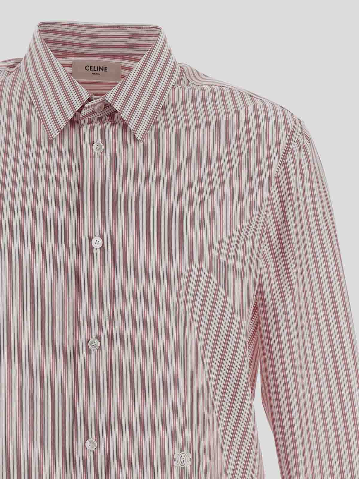 Loose shirt in striped poplin 2C9830988CBC0 (CELINE / シャツ・ブラウス ) | CELINE (セリーヌ)(2)