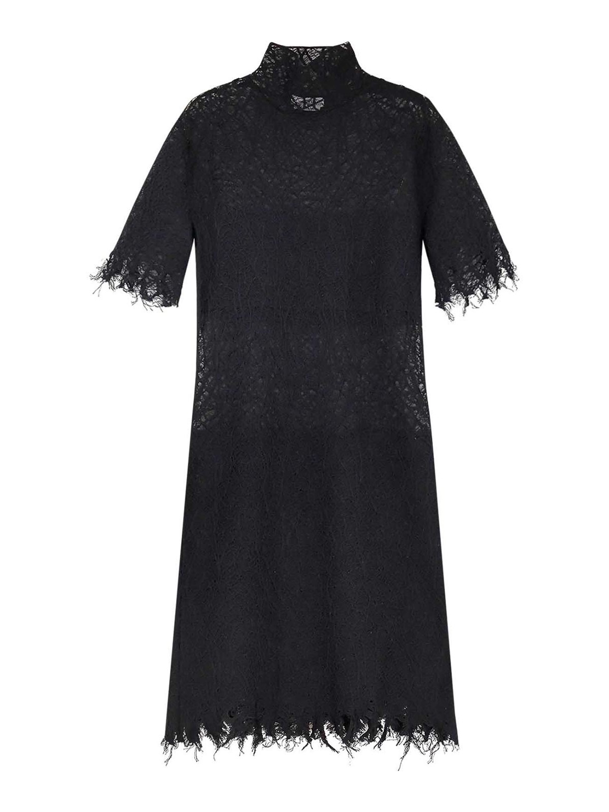 Lace dress with cotton 833380Q1BD11000 (Alexander McQUEEN / ワンピース・ドレス・オールインワン ) | Alexander McQUEEN (アレキサンダー・マックイーン)
