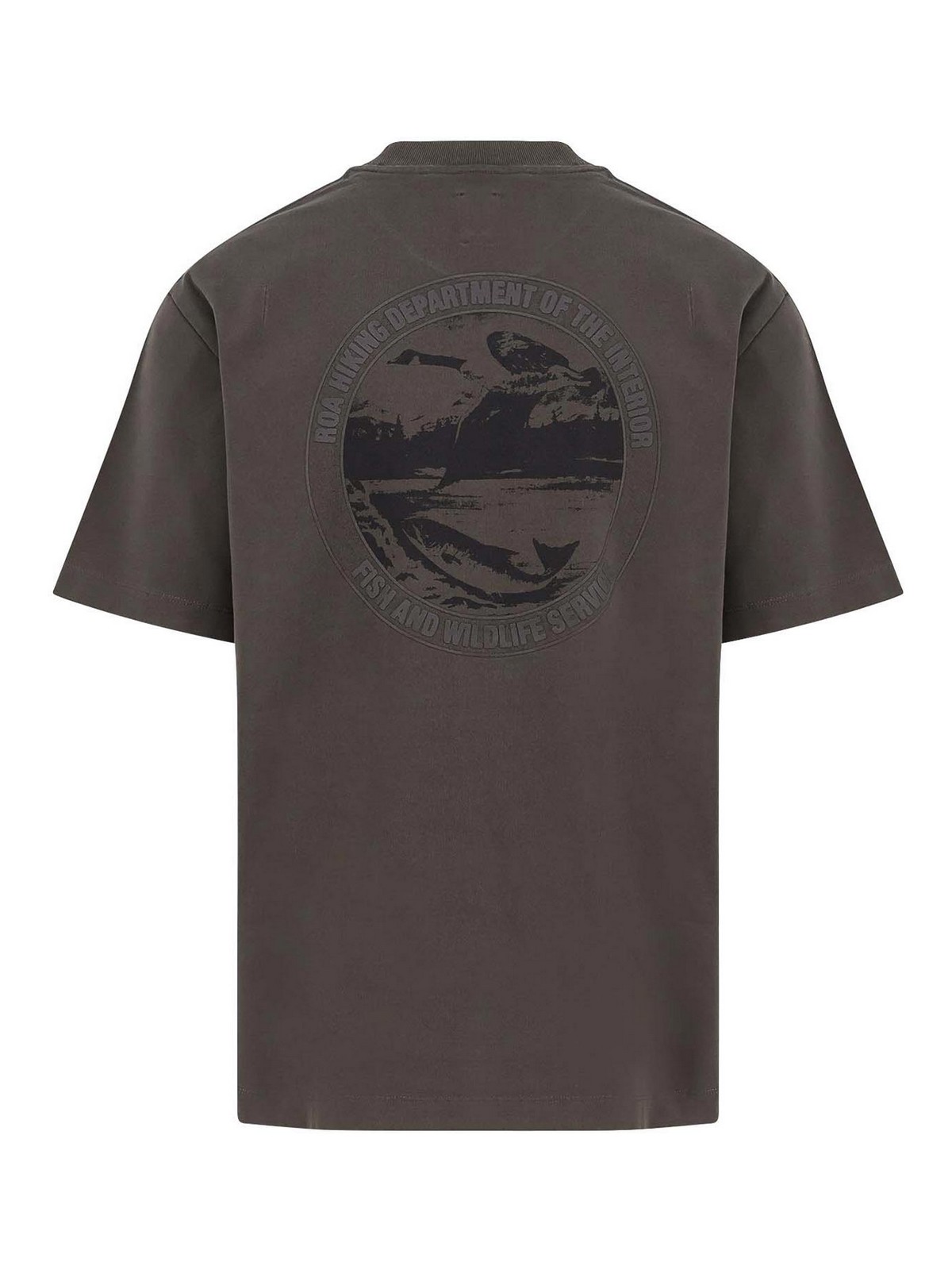 T-shirt service in organic cotton RBMW0436JY41BLK0029 (ROA / Tシャツ・カットソー ) | ROA (ロア)(1)