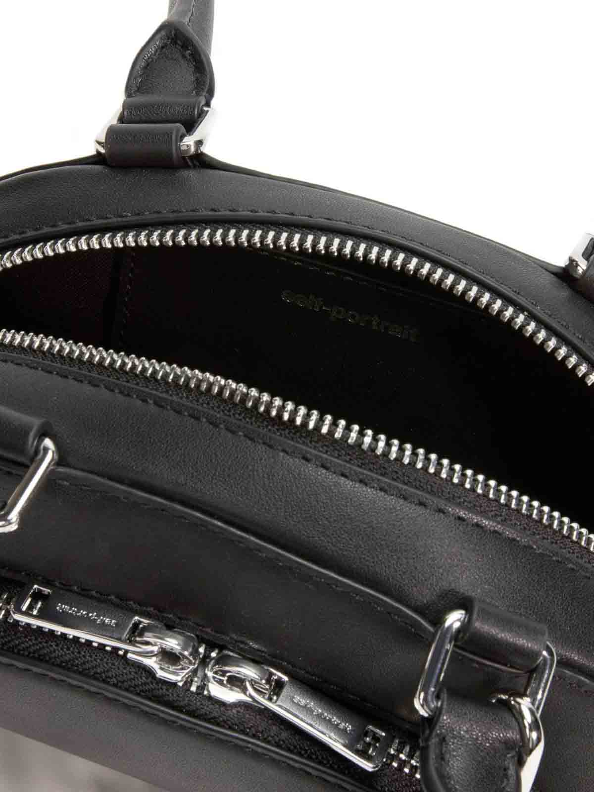 Leather shoulder bag with charms PF25313AB (self-portrait / ハンドバッグ・ショルダーバッグ ) | self-portrait (セルフ・ポートレイト)(3)