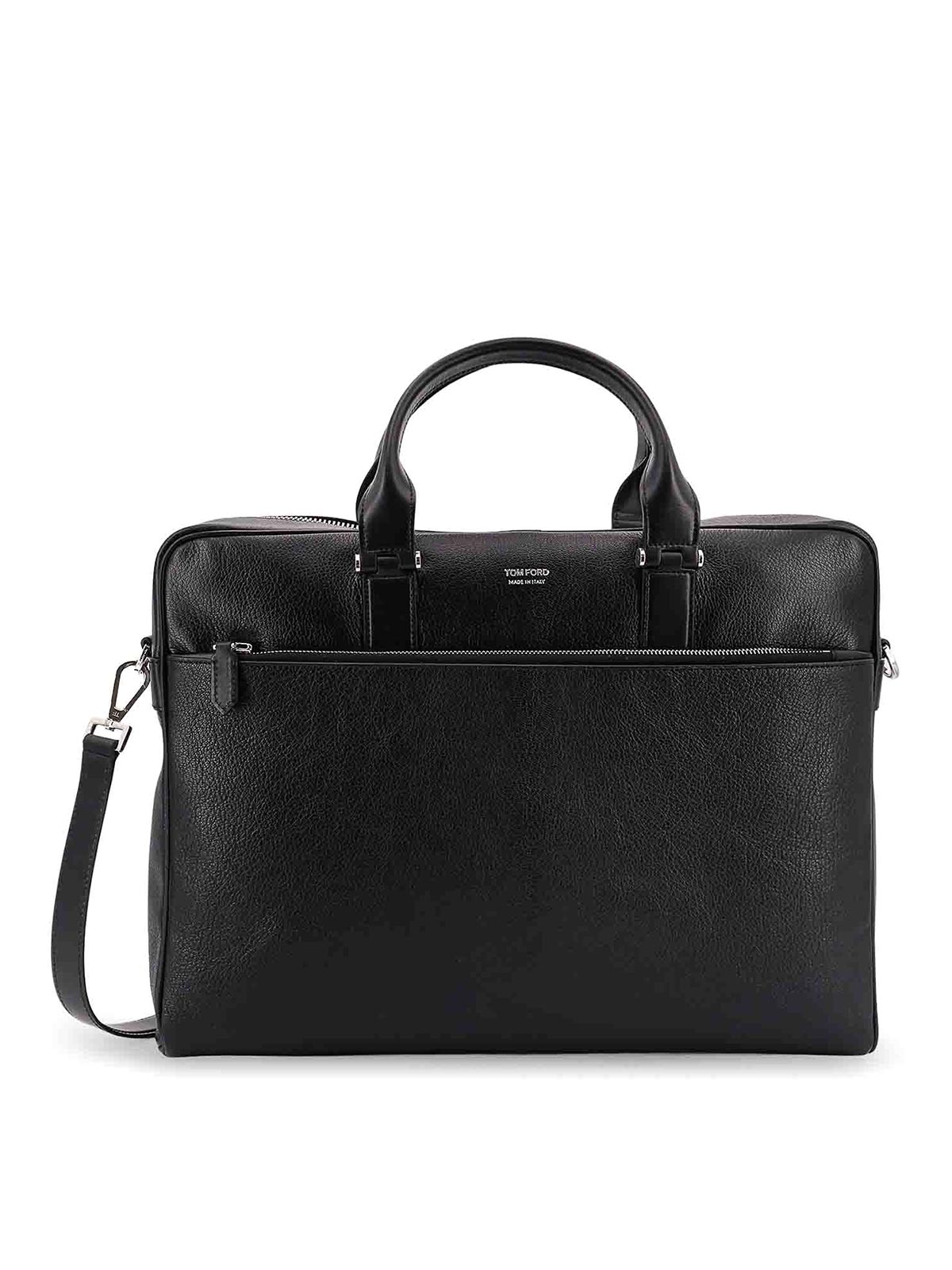 Leather work bag with logo H0415LGO011S1N001 (TOM FORD / ビジネス・トラベルバッグ ) | TOM FORD (トムフォード)