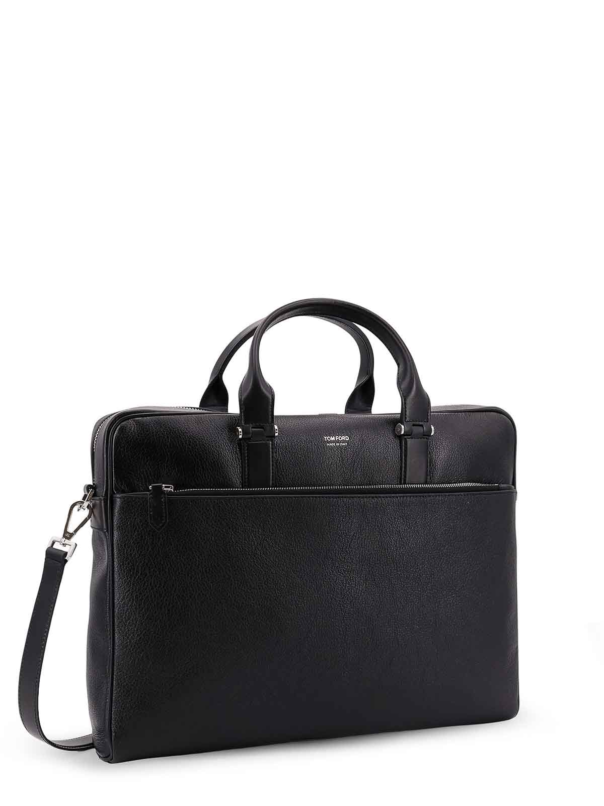 Leather work bag with logo H0415LGO011S1N001 (TOM FORD / ビジネス・トラベルバッグ ) | TOM FORD (トムフォード)(2)