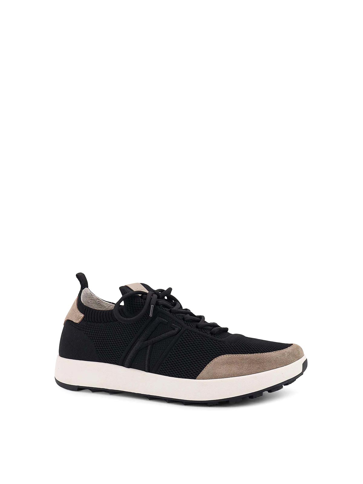 Low-top sneakers in mesh with suede profiles USSA031N0121723 (Kiton / スニーカー ) | Kiton (キートン)(1)