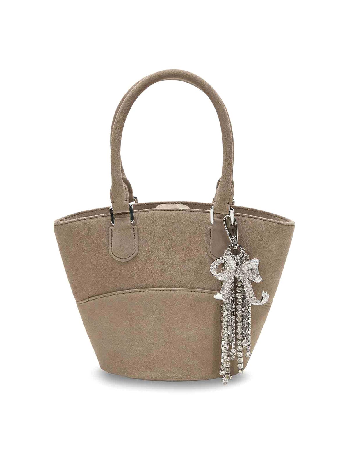 Suede shoulder bag with charms PF25314BGR (self-portrait / ハンドバッグ・ショルダーバッグ ) | self-portrait (セルフ・ポートレイト)