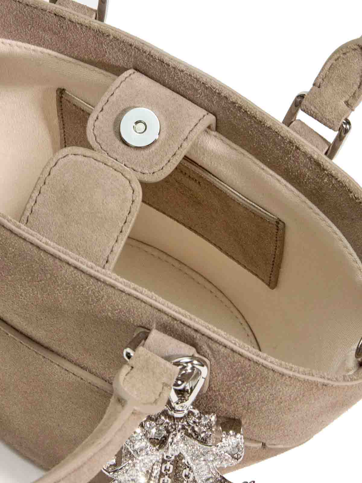 Suede shoulder bag with charms PF25314BGR (self-portrait / ハンドバッグ・ショルダーバッグ ) | self-portrait (セルフ・ポートレイト)(3)