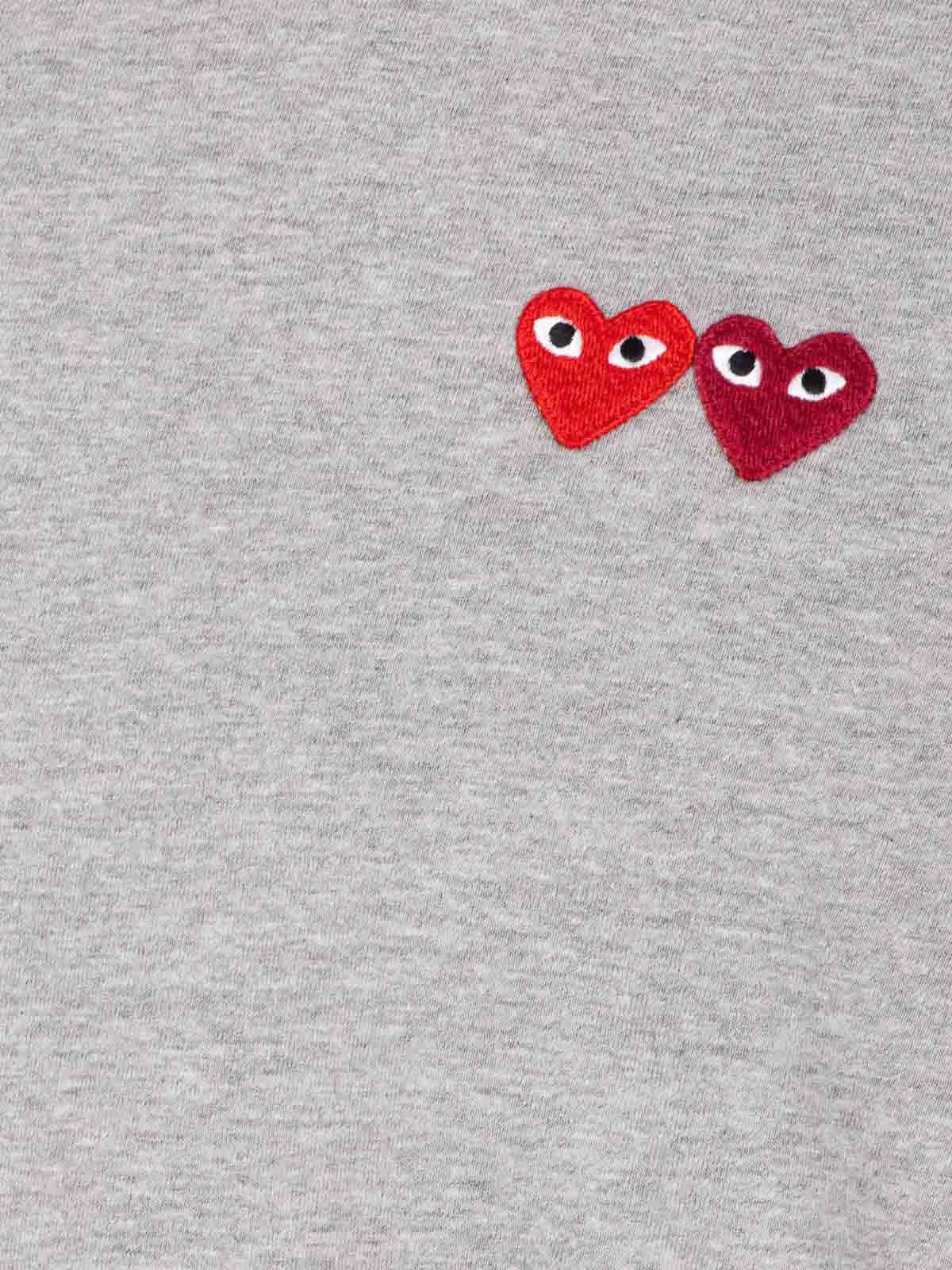 Grey T-Shirt T2263 (PLAY Comme Des Garçons / Tシャツ・カットソー ) | PLAY Comme Des Garçons (プレイ コムデギャルソン)(1)