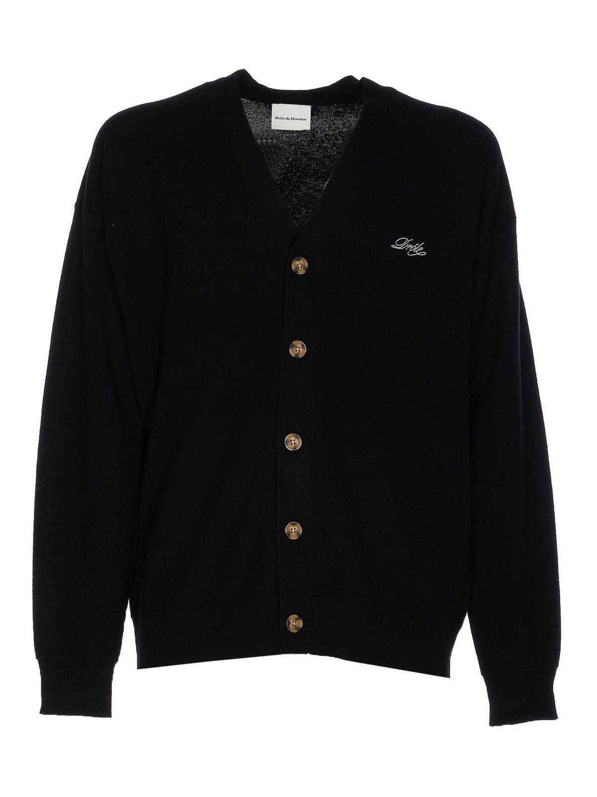 Black Cardigan With Buttons Closure CA123WO007BL (Drôle De Monsieur / ニット・セーター・カーディガン ) | Drôle De Monsieur (ドロールドムッシュ)
