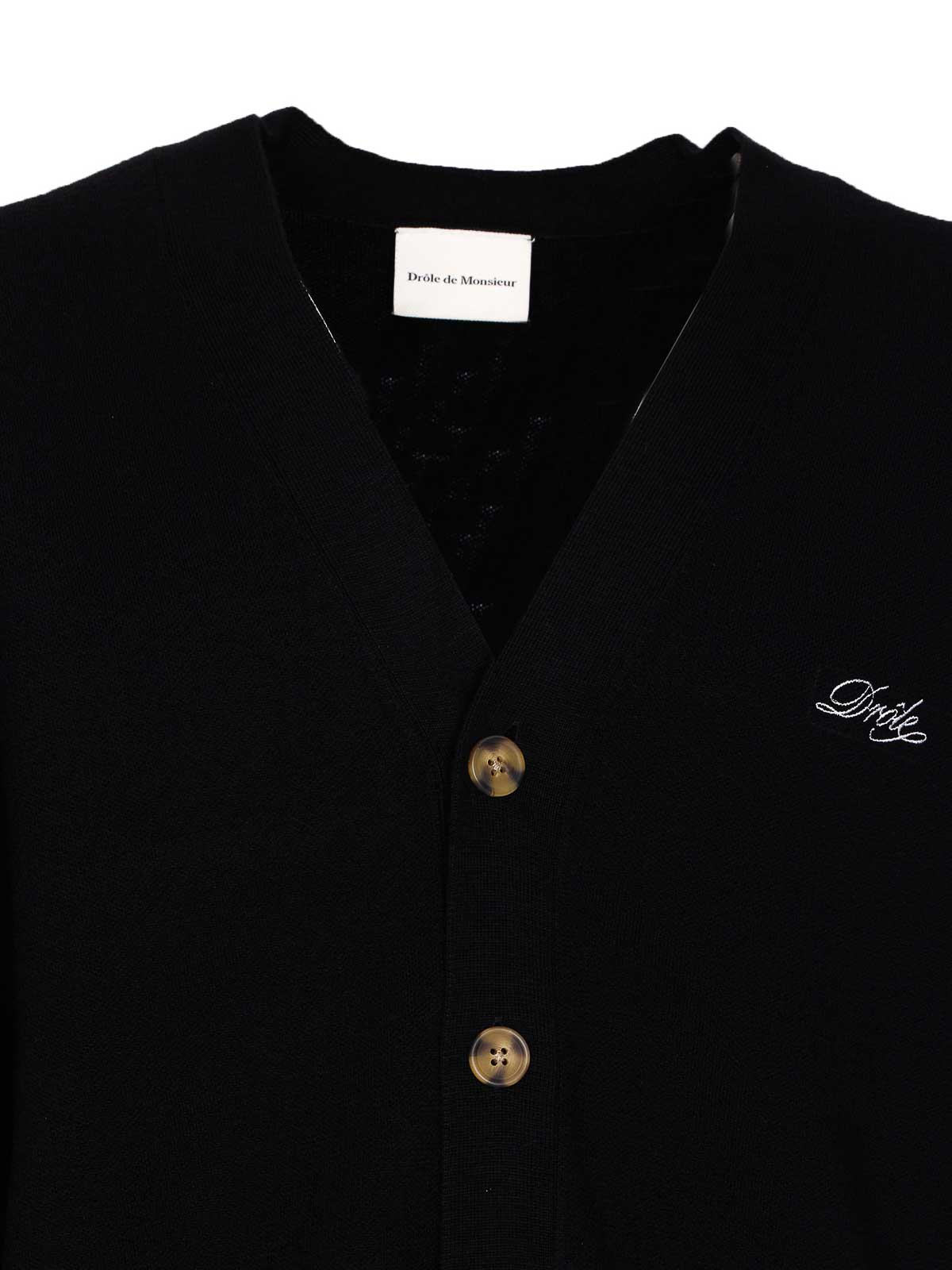 Black Cardigan With Buttons Closure CA123WO007BL (Drôle De Monsieur / ニット・セーター・カーディガン ) | Drôle De Monsieur (ドロールドムッシュ)(3)