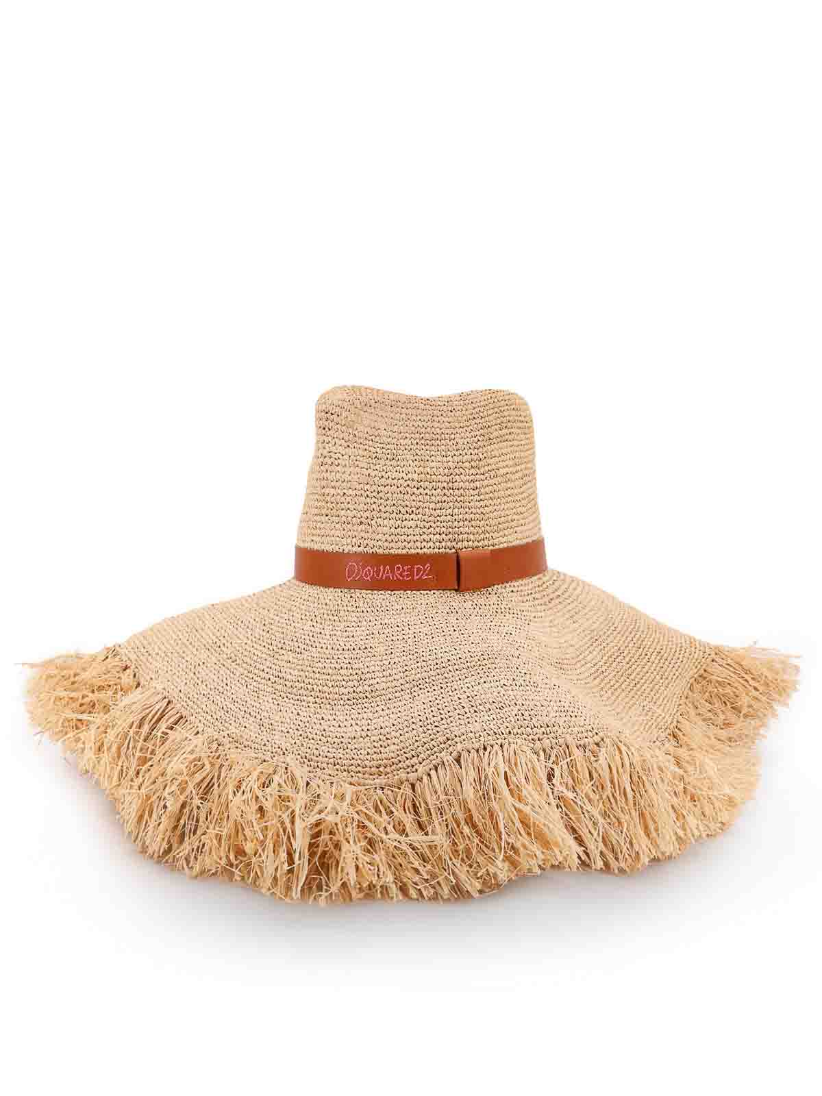 Cappello Summer Lovers In Rafia Naturale HAW0050289000015089 (Dsquared2 / 帽子 ) | Dsquared2 (ディースクエアード)(2)