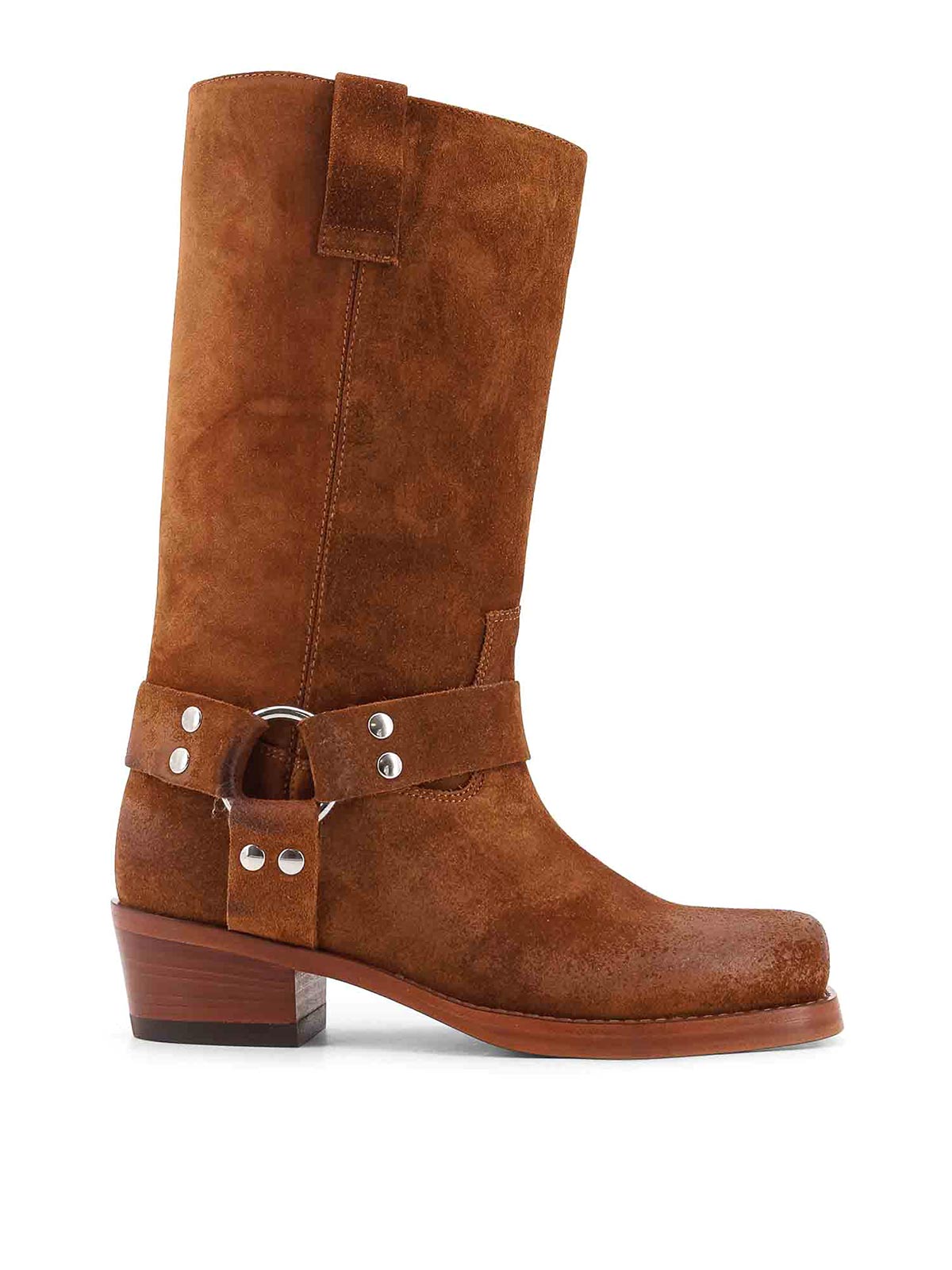 Stivali Waxed In Suede PX662XWACSCOGNAC (PARIS TEXAS / ブーツ ) | PARIS TEXAS (パリ テキサス)