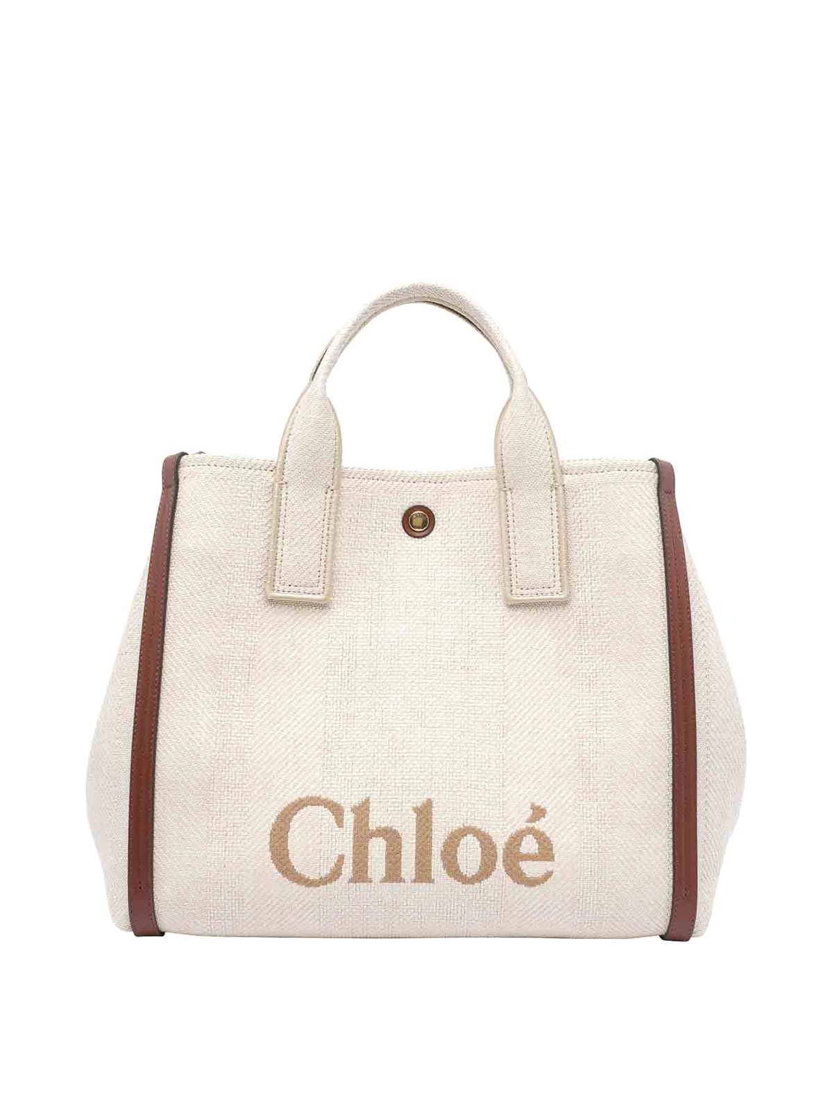 White Carry Tote Bag 25US910P1924P (Chloé / トートバッグ ) | Chloé (クロエ)