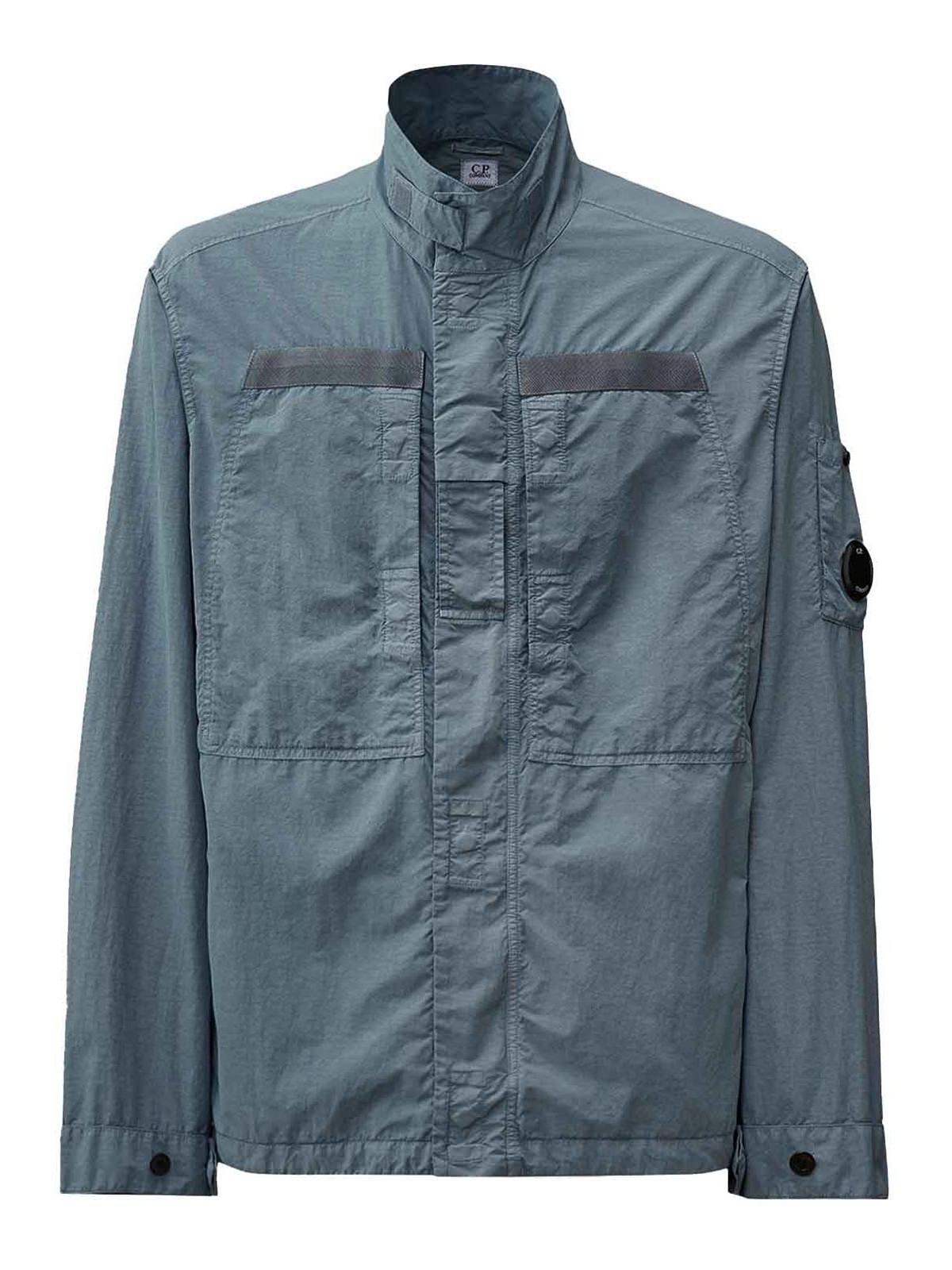 Flat nylon jacket with iconic logo detail 18CMOS081A005991G872 (C.P. Company / カジュアルジャケット・ベスト ) | C.P. Company (シーピーカンパニー)