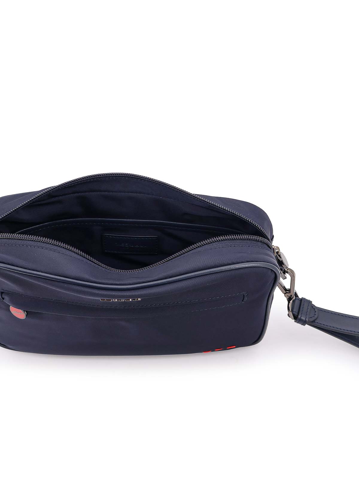 Nylon clutch bag with iconic logo embroidery UBA0052N0127002BLU (Kiton / クラッチバッグ・ポーチ ) | Kiton (キートン)(3)