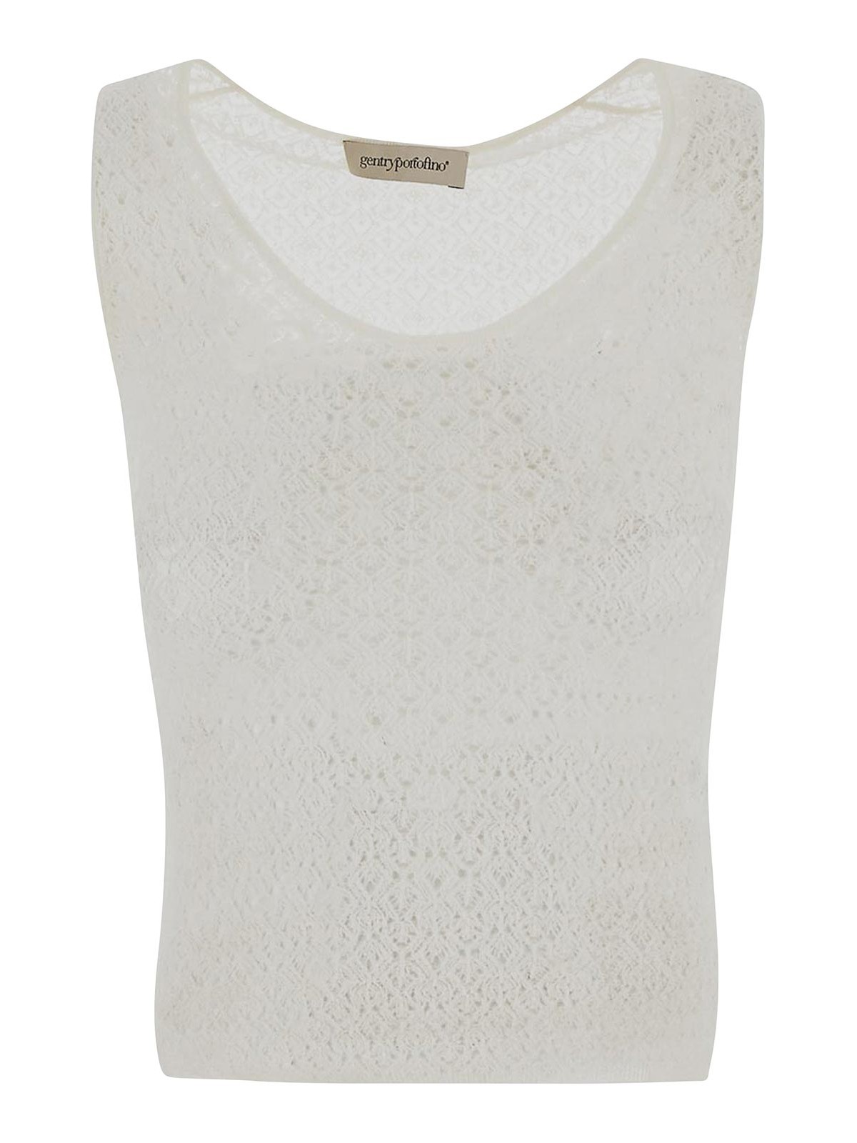 Mi-transparent sleeveless perforated top D106ANG0027 (gentryportofino / タンクトップ・キャミソール ) | gentryportofino (ジェントリーポルトフィーノ)