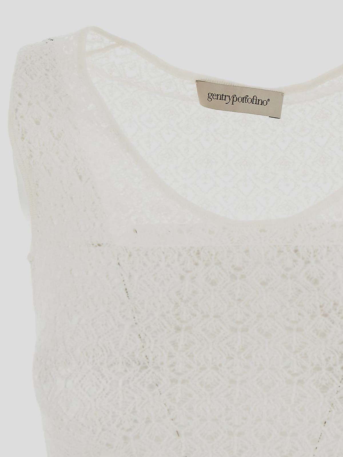 Mi-transparent sleeveless perforated top D106ANG0027 (gentryportofino / タンクトップ・キャミソール ) | gentryportofino (ジェントリーポルトフィーノ)(2)