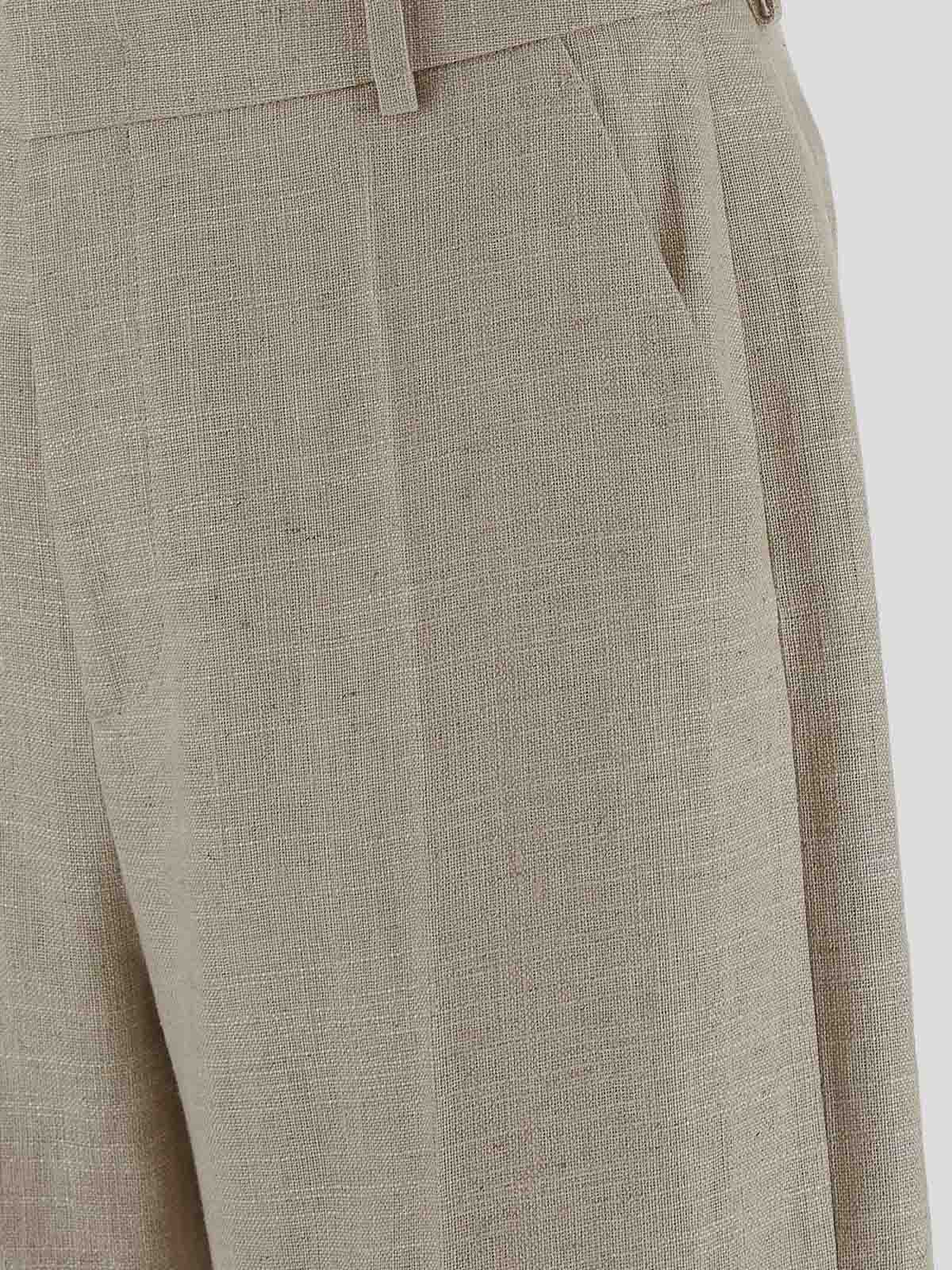 Straight, leg pants in beige blend 6V3RBJ70AKK0NE (Valentino Garavani / パンツ ) | Valentino Garavani (ヴァレンティノ)(2)