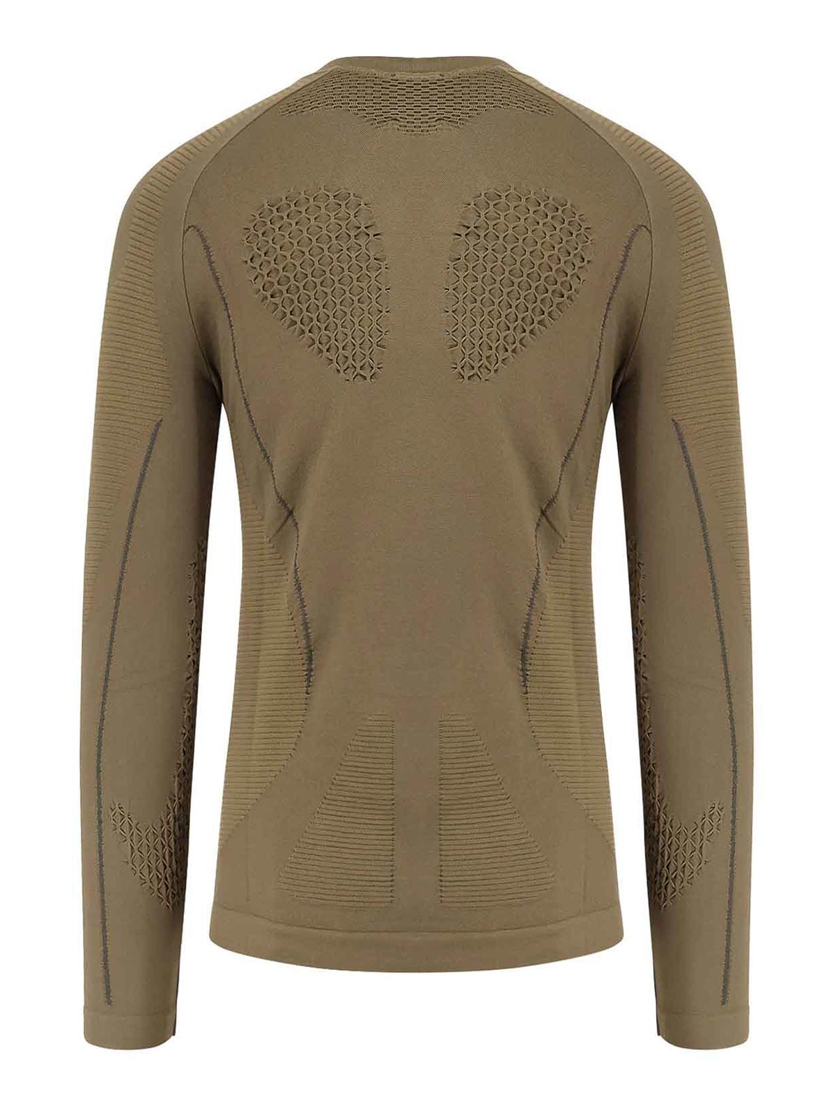 T-Shirt Seamless In Tessuto Stretch RBMW0406YA49GRN0010 (ROA / Tシャツ・カットソー ) | ROA (ロア)(1)