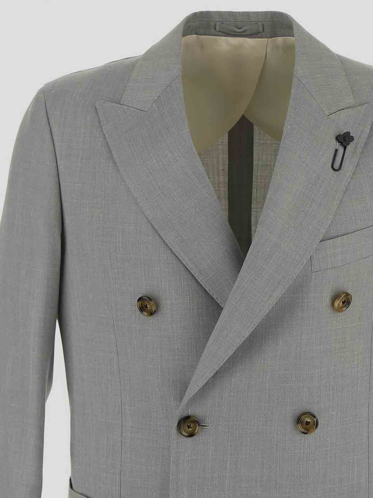 Lardini double-breasted jacket ES660AEESIF64436510 (LARDINI / カジュアルジャケット ) | LARDINI (ラルディーニ)(2)
