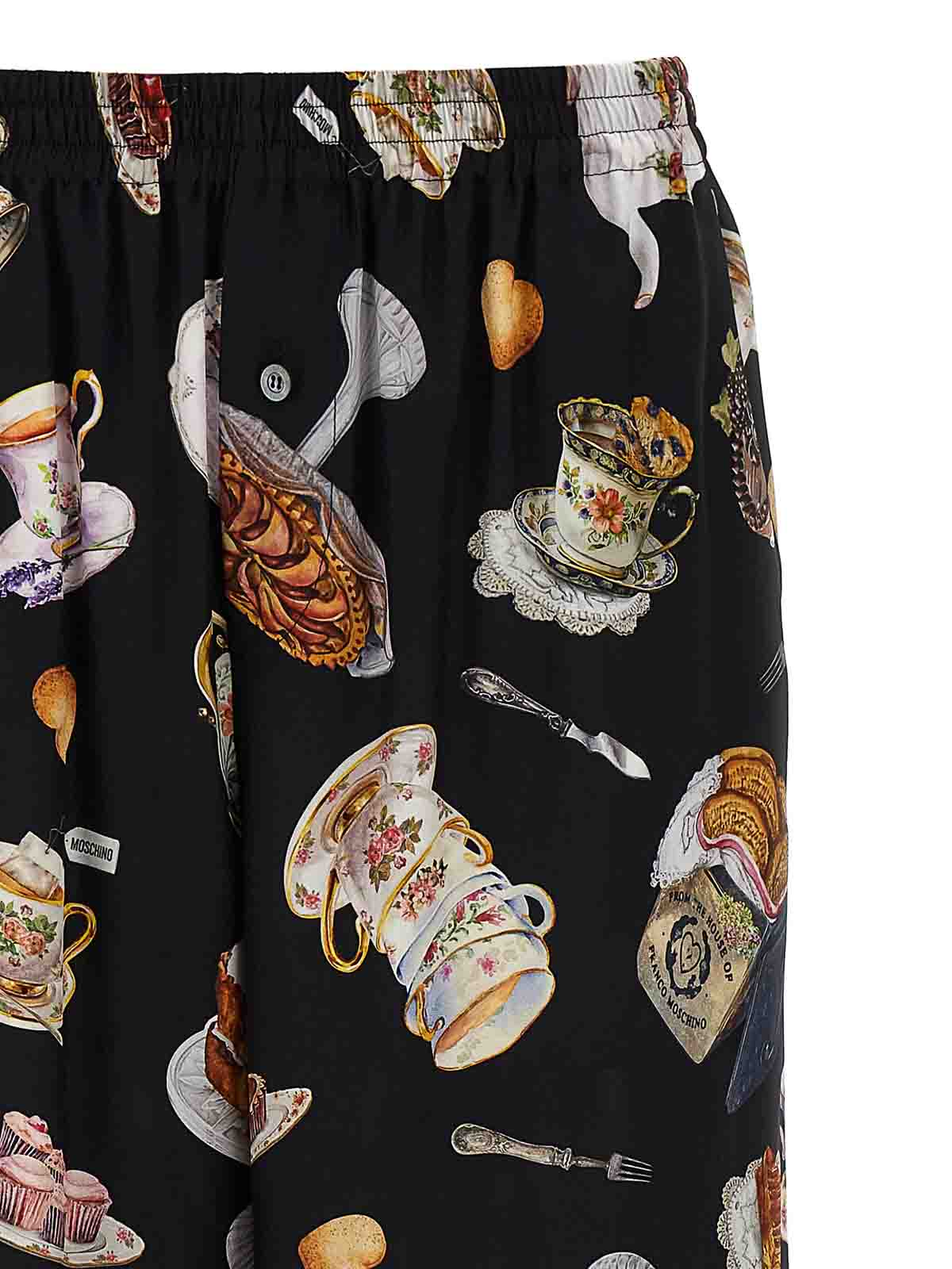 Moschino モスキーノ 「ティータイム」プリントパンツ Tea Time Print Pants (MOSCHINO/パンツ) | MOSCHINO