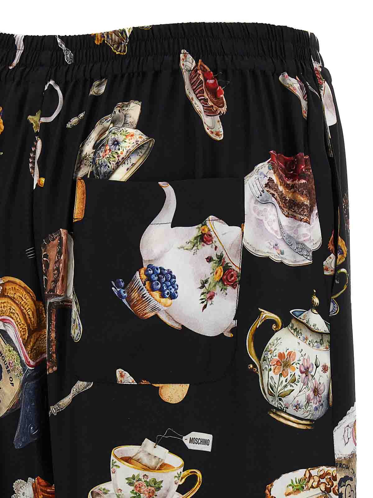 Moschino モスキーノ 「ティータイム」プリントパンツ Tea Time Print Pants (MOSCHINO/パンツ) | MOSCHINO