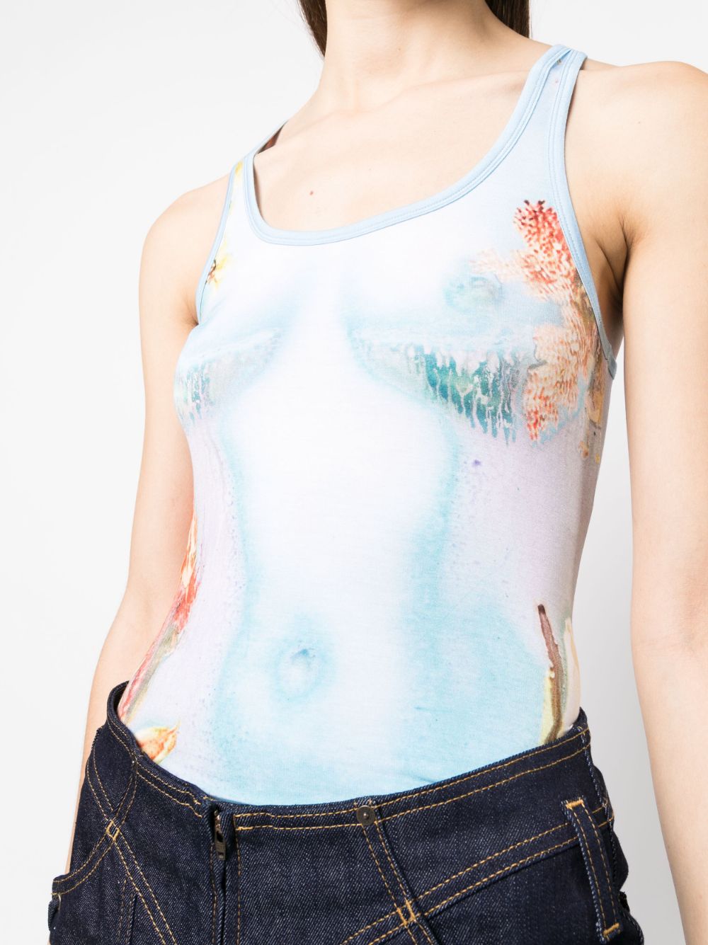 JEAN PAUL GAULTIER Top Blue TO078J5175010 (Jean Paul GAULTIER / タンクトップ・キャミソール ) | Jean Paul GAULTIER (ジャンポール ゴルチエ)(2)