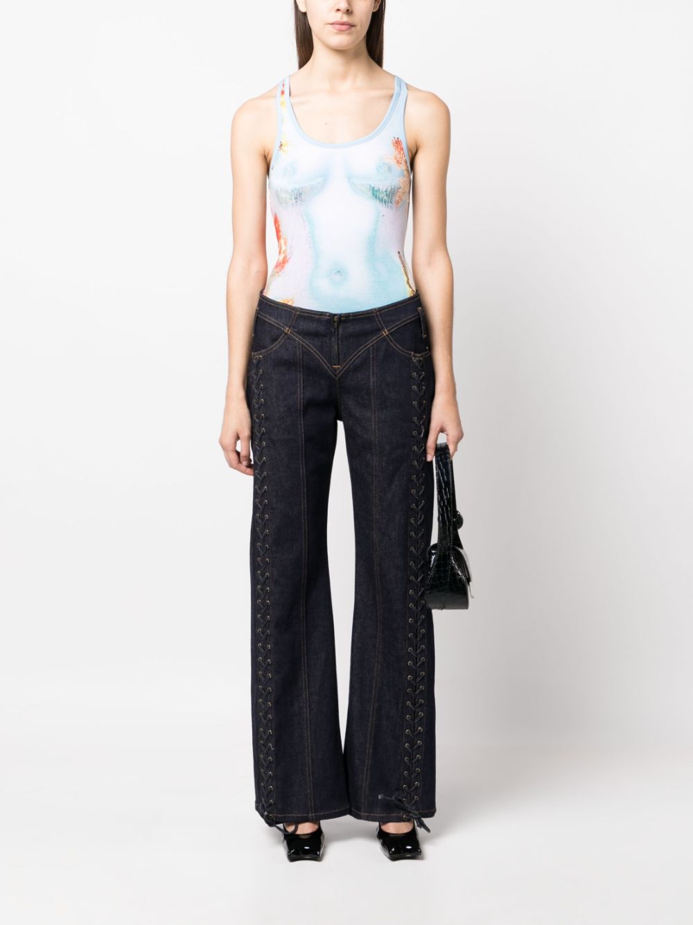 JEAN PAUL GAULTIER Top Blue TO078J5175010 (Jean Paul GAULTIER / タンクトップ・キャミソール ) | Jean Paul GAULTIER (ジャンポール ゴルチエ)(3)