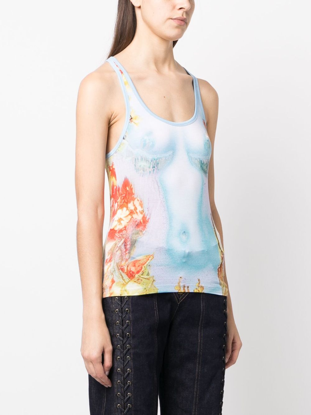 JEAN PAUL GAULTIER Top Blue TO078J5175010 (Jean Paul GAULTIER / タンクトップ・キャミソール ) | Jean Paul GAULTIER (ジャンポール ゴルチエ)(4)