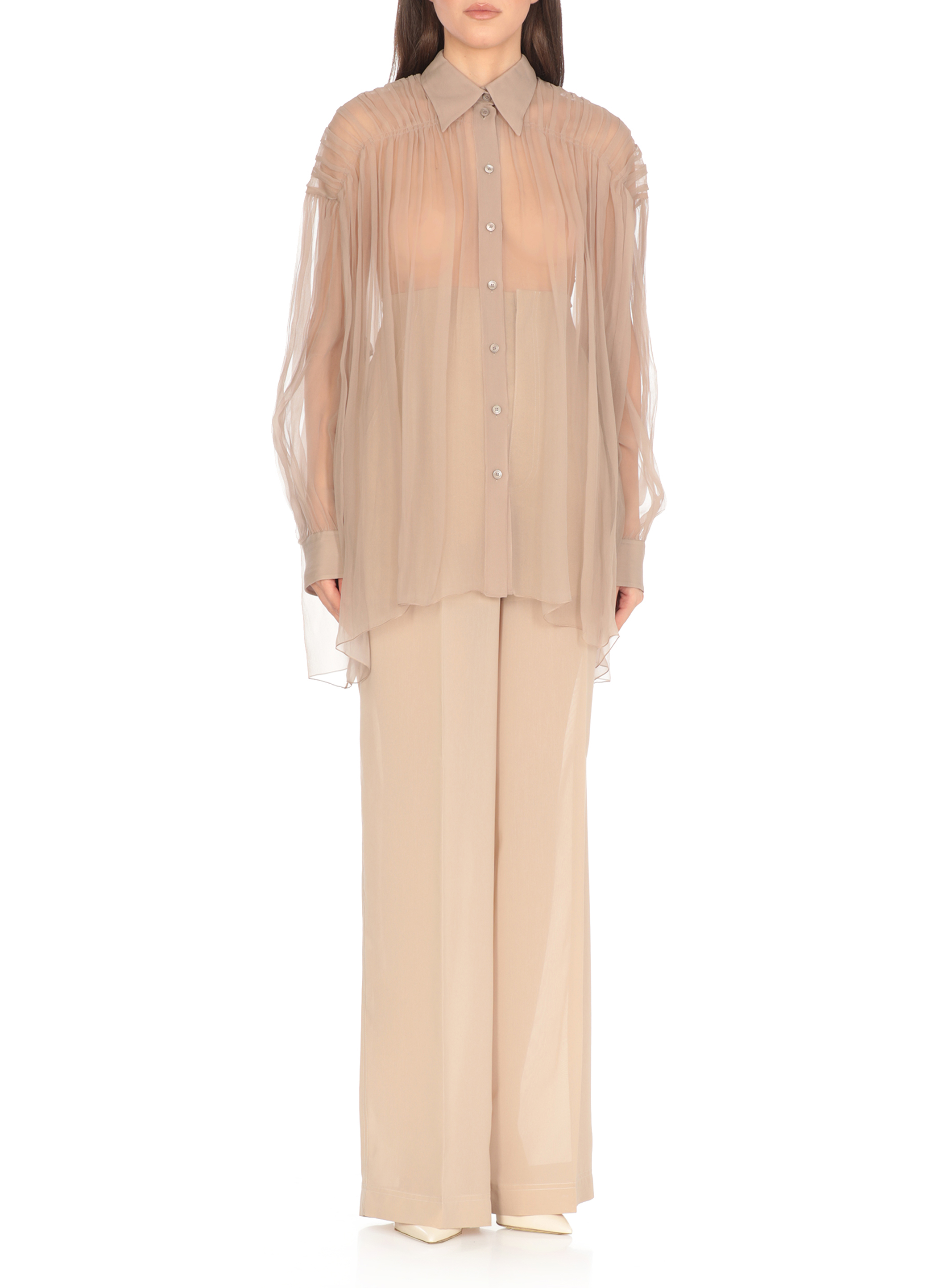 Alberta Ferretti Shirts Beige 021701150082 (ALBERTA FERRETTI / シャツ・ブラウス ) | ALBERTA FERRETTI (アルベルタ フェレッティ)(1)