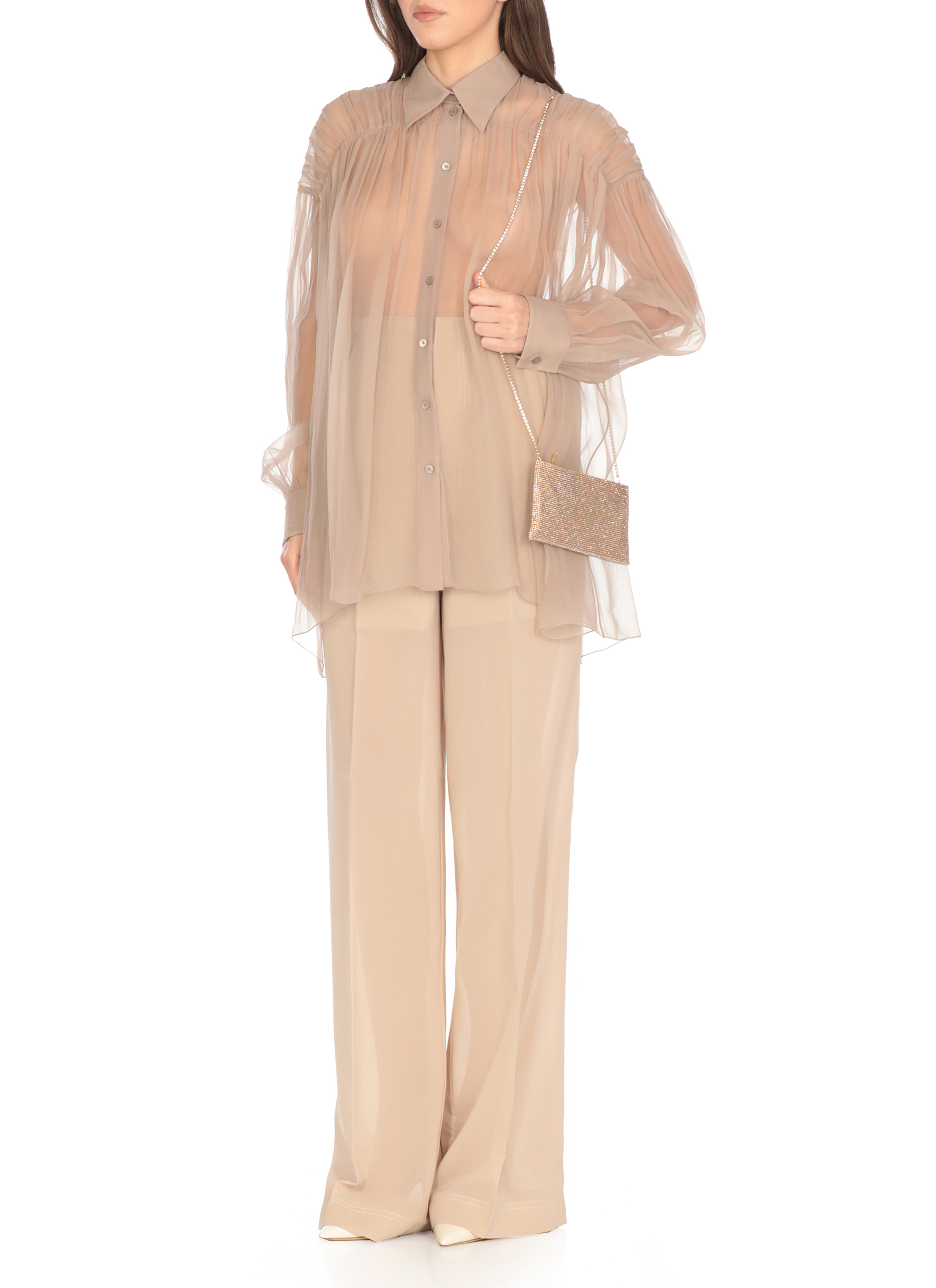 Alberta Ferretti Shirts Beige 021701150082 (ALBERTA FERRETTI / シャツ・ブラウス ) | ALBERTA FERRETTI (アルベルタ フェレッティ)(4)