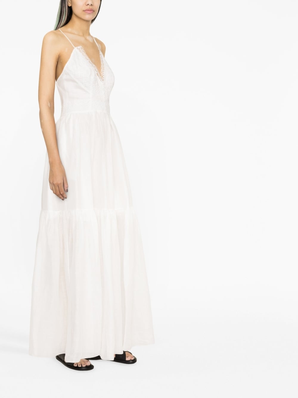 Ermanno Scervino Dresses White D424Q604FWF10602 (ERMANNO SCERVINO / ワンピース・ドレス・オールインワン ) | ERMANNO SCERVINO (エルマンノ シェルヴィーノ)(3)