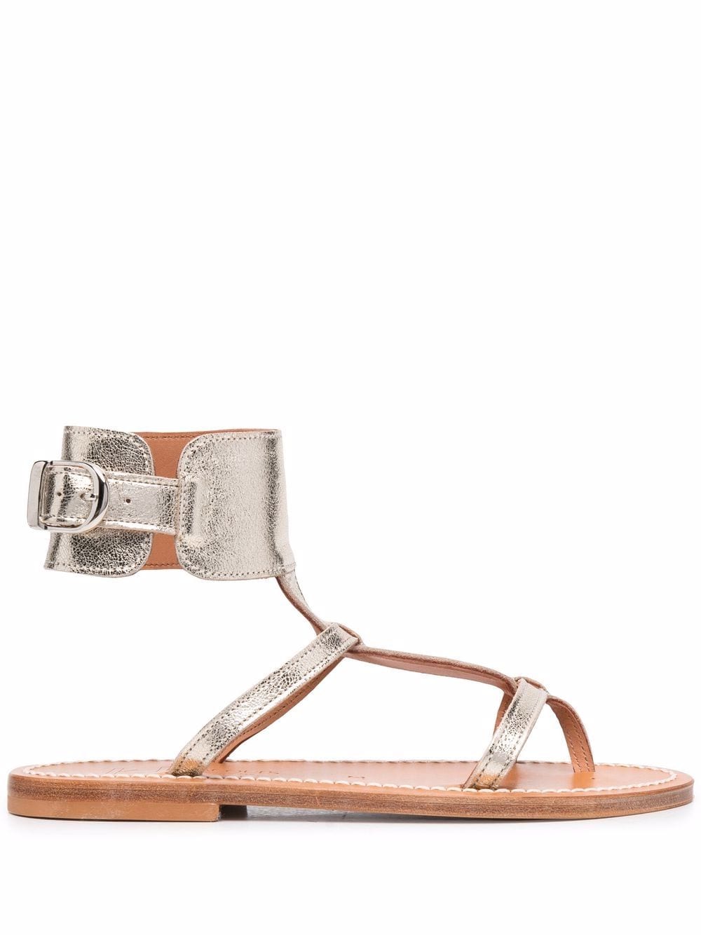 K Jacques St Tropez Sandals Golden EJ309352CARAVELLEMETYLCHAMPAN (K.JACQUES / サンダル ) | K.JACQUES (カージャック)