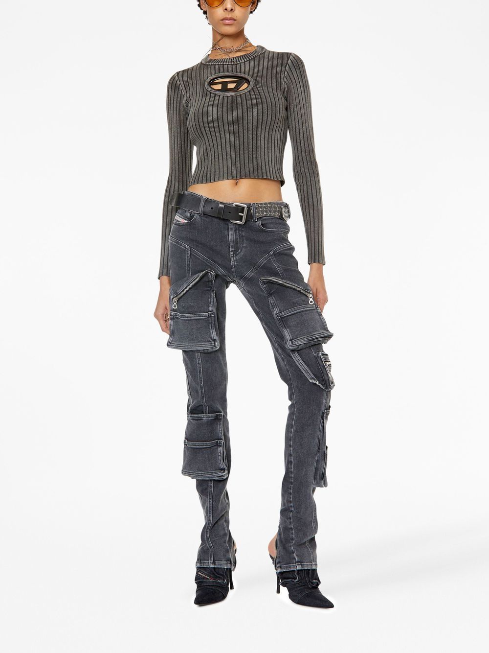 Diesel Sweaters Grey A106950WEAP9CC (Diesel / ニット・セーター・カーディガン ) | Diesel (ディーゼル)(2)