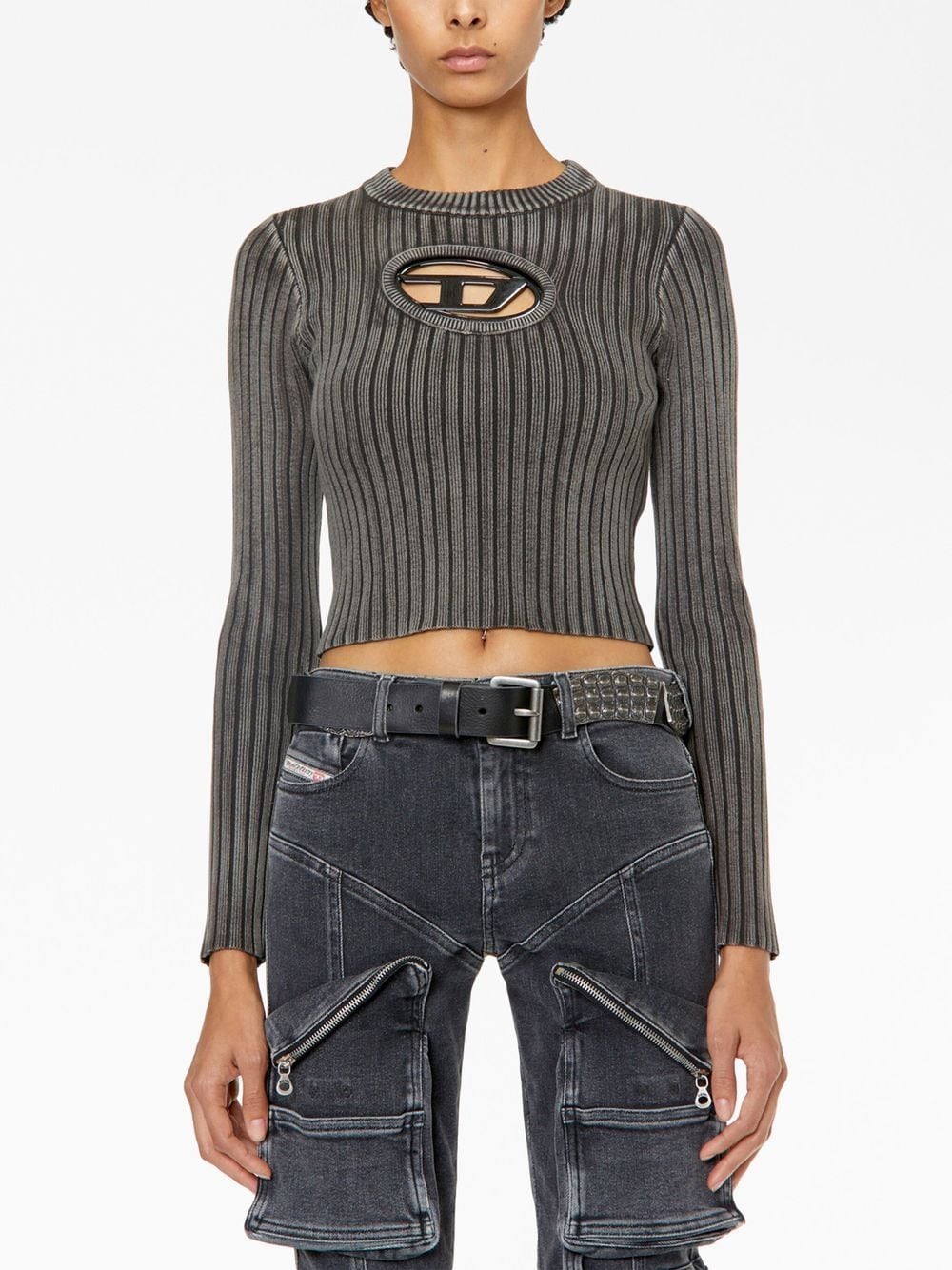 Diesel Sweaters Grey A106950WEAP9CC (Diesel / ニット・セーター・カーディガン ) | Diesel (ディーゼル)(3)