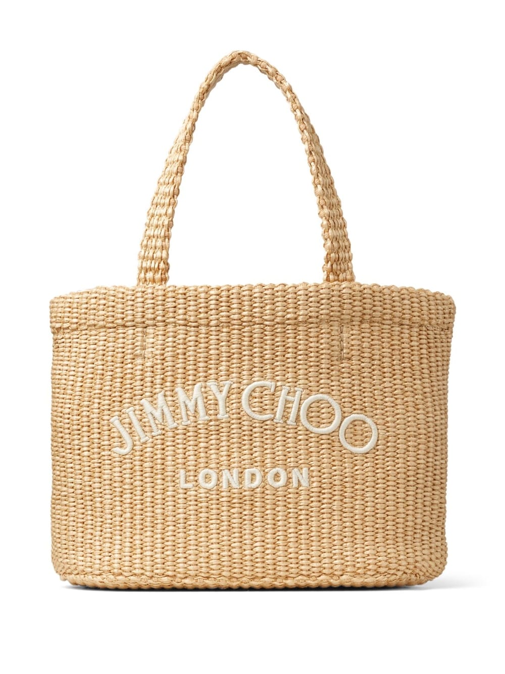 JIMMY CHOO CAPSULE Bags.. Beige BEACHTOTEEWMINIBXGNATURALLATTE (JIMMY CHOO / トートバッグ ) | JIMMY CHOO (ジミー チュウ)