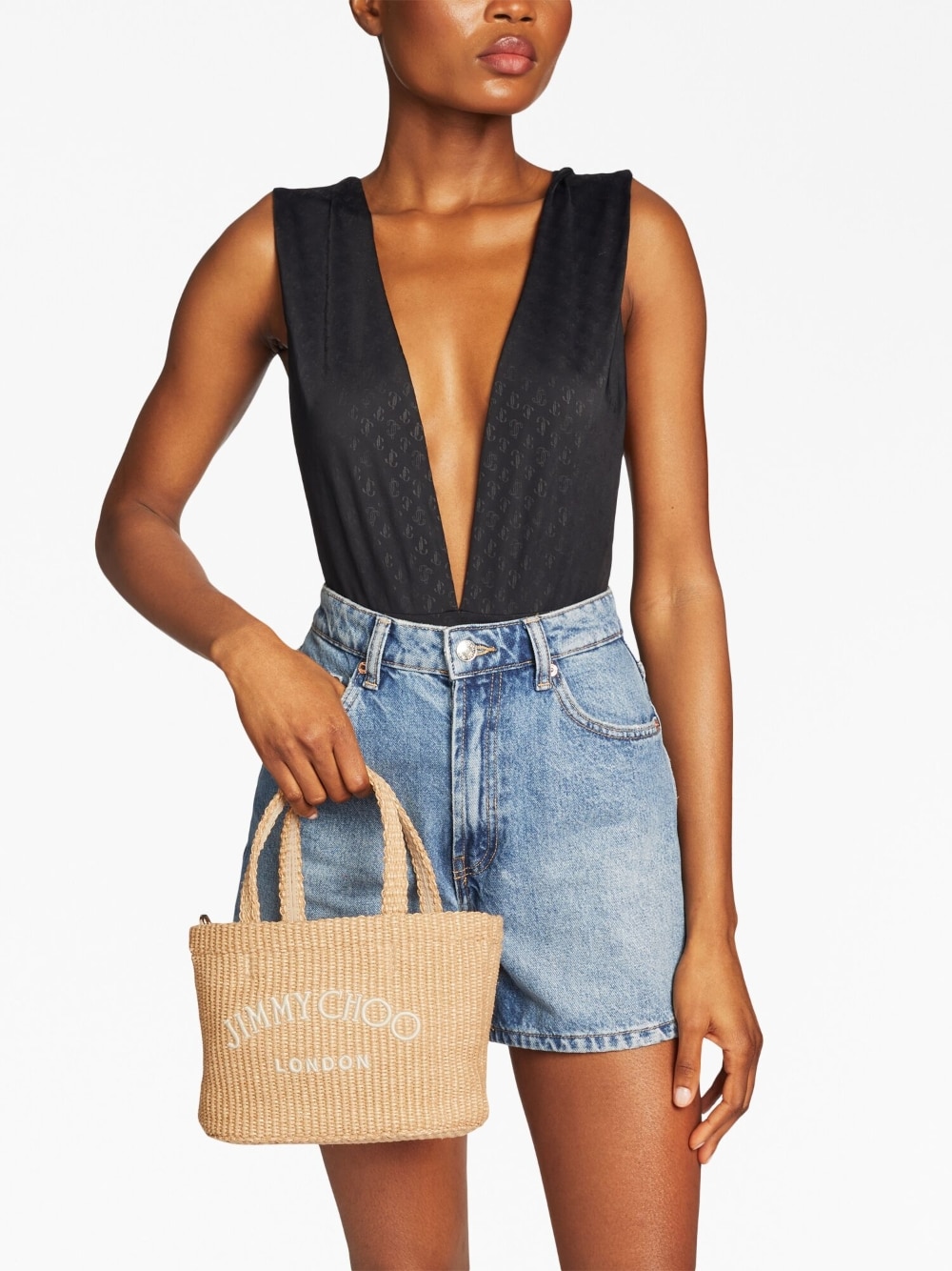 JIMMY CHOO CAPSULE Bags.. Beige BEACHTOTEEWMINIBXGNATURALLATTE (JIMMY CHOO / トートバッグ ) | JIMMY CHOO (ジミー チュウ)(2)