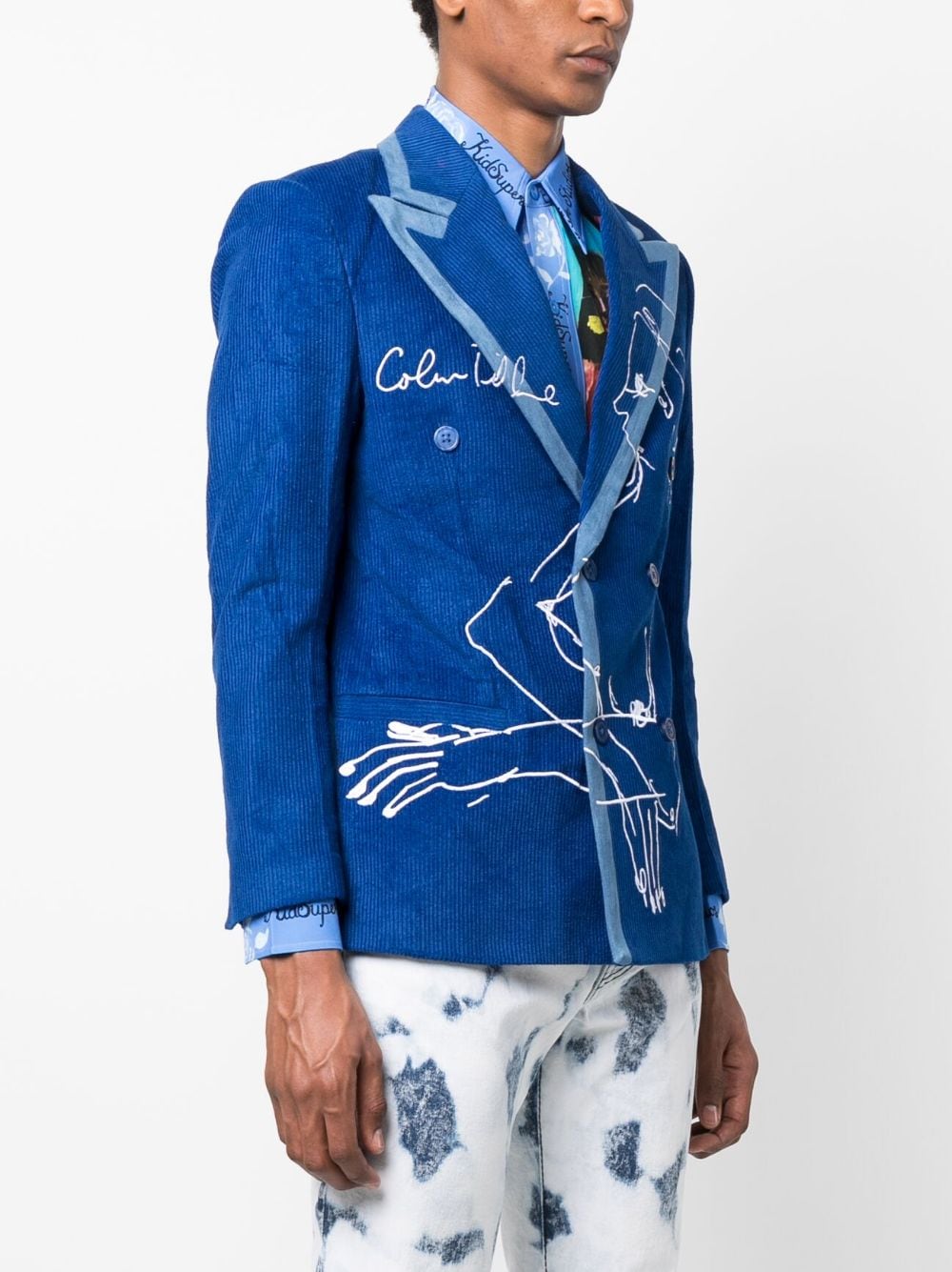 KIDSUPER Jackets Blue SS23SUT57SIGNATURE (KidSuper Studios / ブレザー・ジャケット ) | KidSuper Studios (キッドスーパー ストゥディオス)(4)