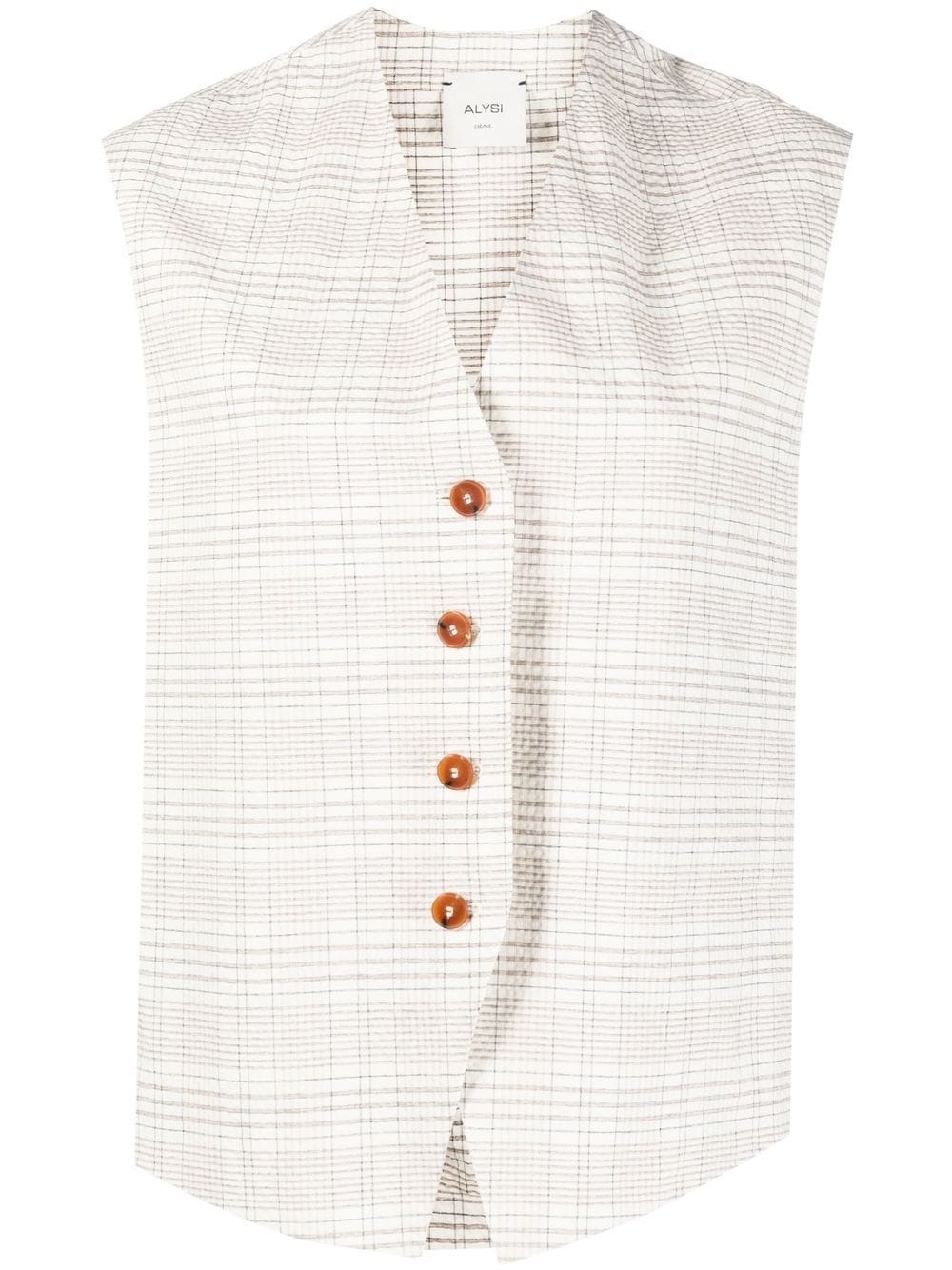 Alysi Sweaters White 103826P3007BURRO (ALYSI / ベスト ) | ALYSI (アリジ)