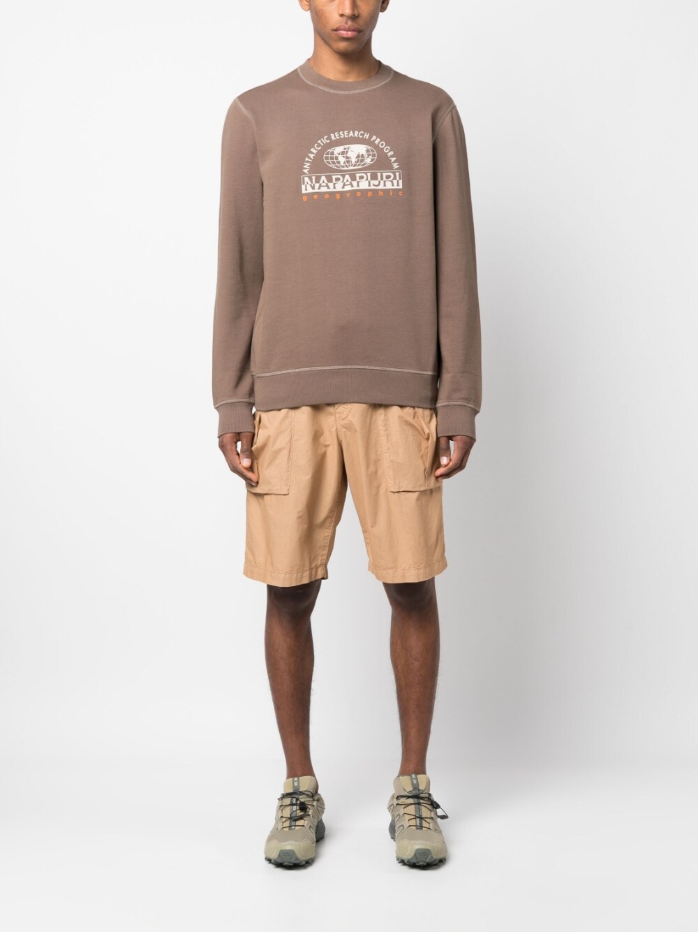 Napapijri Sweaters Brown NP0A4GZSW061 (NAPAPIJRI / スウェット・フーディー ) | NAPAPIJRI (ナパピリ)(1)