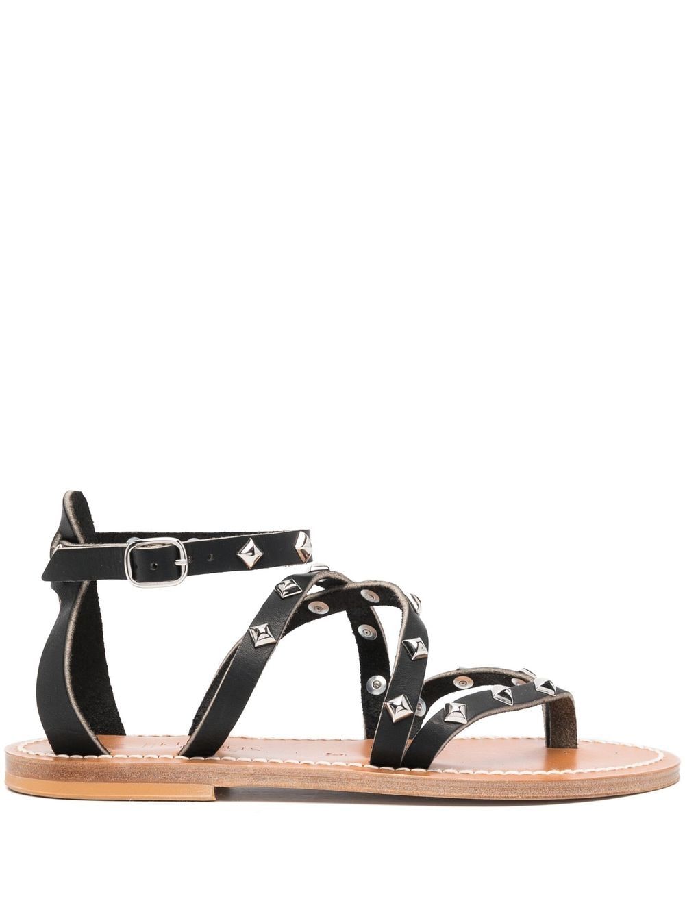 K Jacques St Tropez Sandals Black 0J311102EPICUREPYRPULNOIRPYRARGENT (K.JACQUES / サンダル ) | K.JACQUES (カージャック)